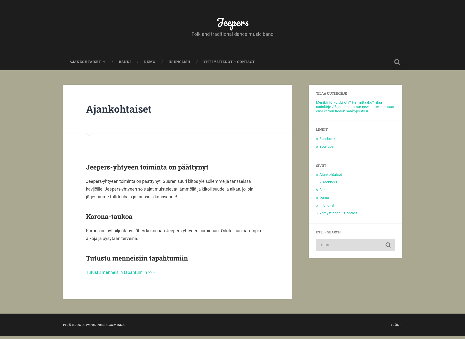 Skärmdump för jeepers.fi