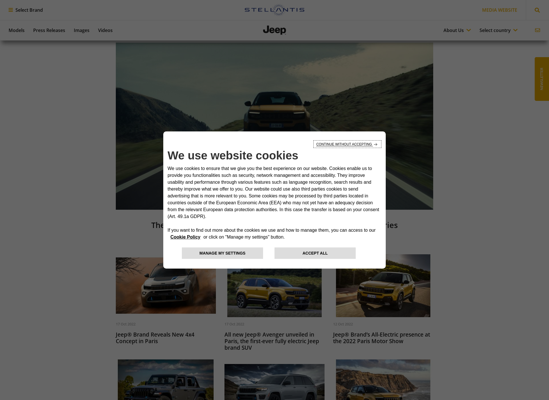 Skärmdump för jeeppress-europe.fi