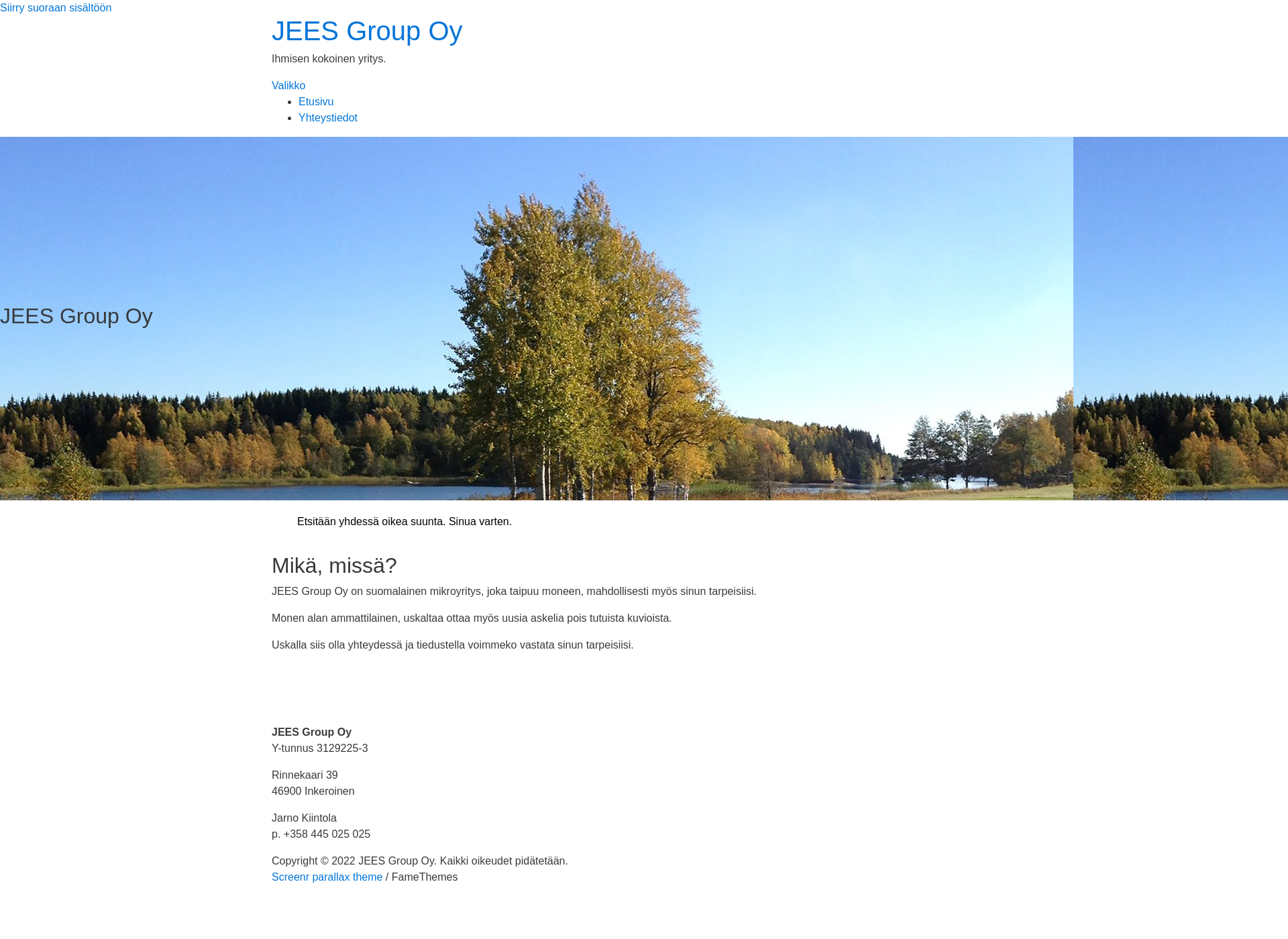 Näyttökuva jeesgroup.fi