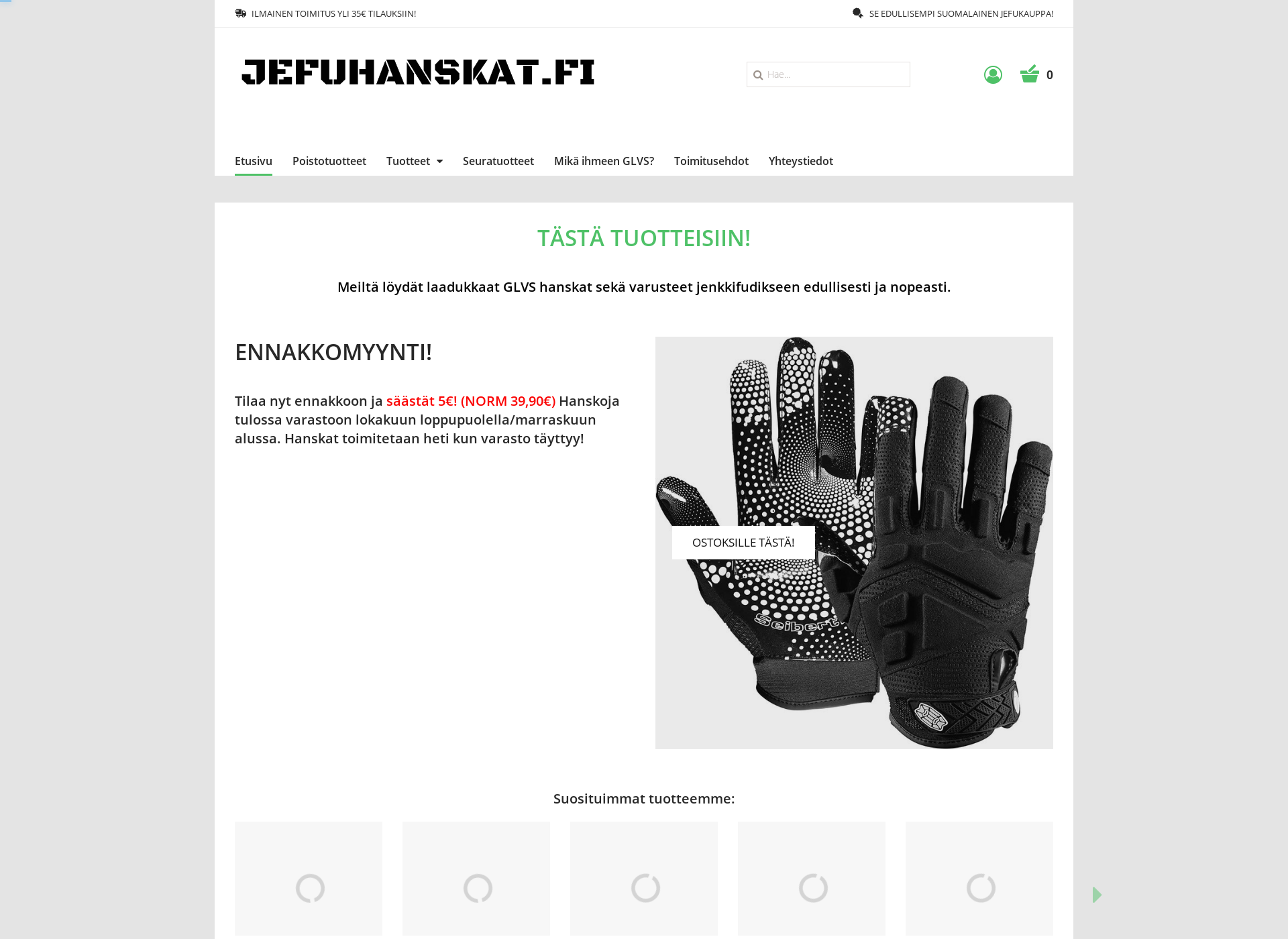 Screenshot for jefuhanskat.fi