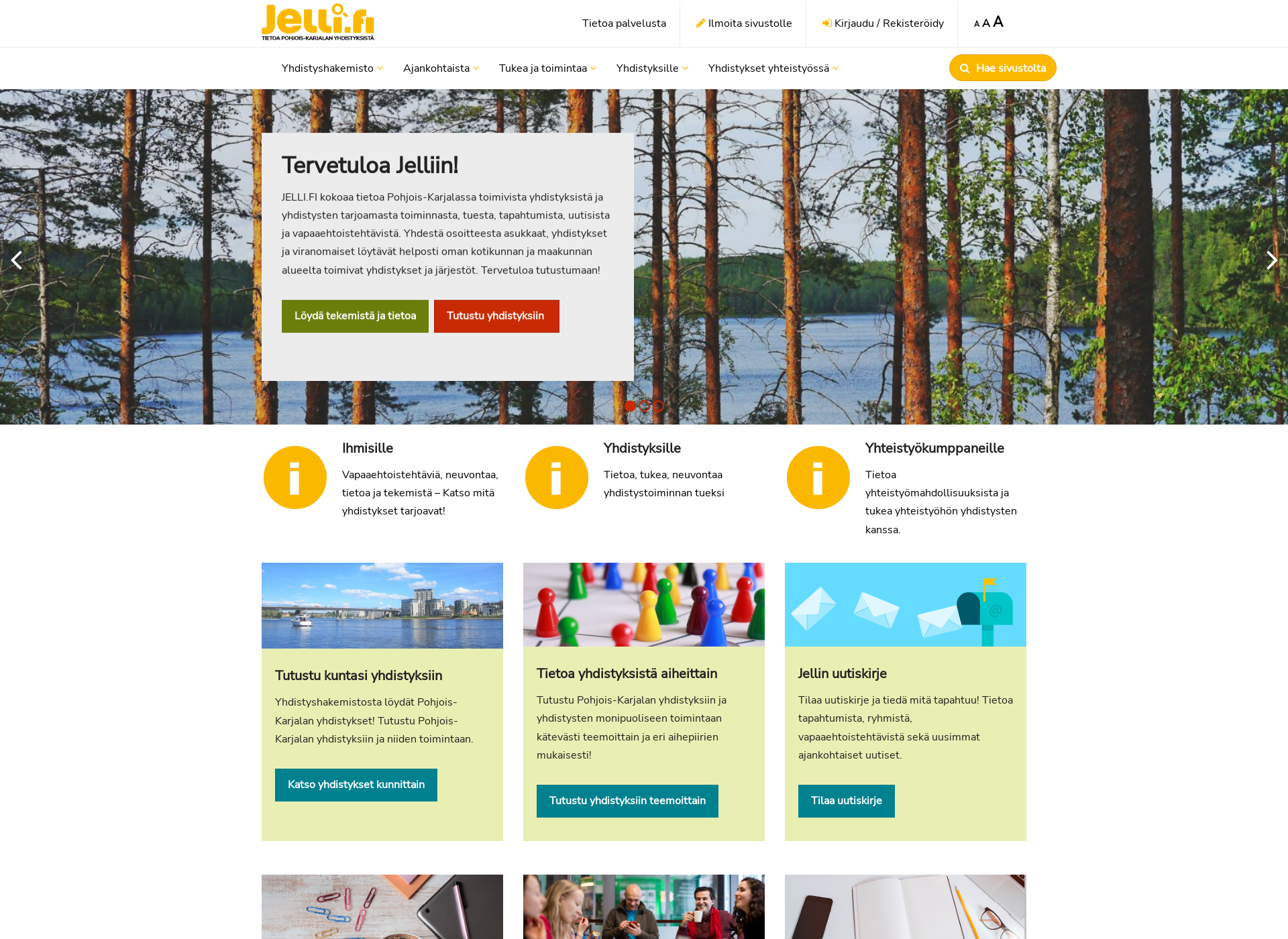 Skärmdump för jelli.fi