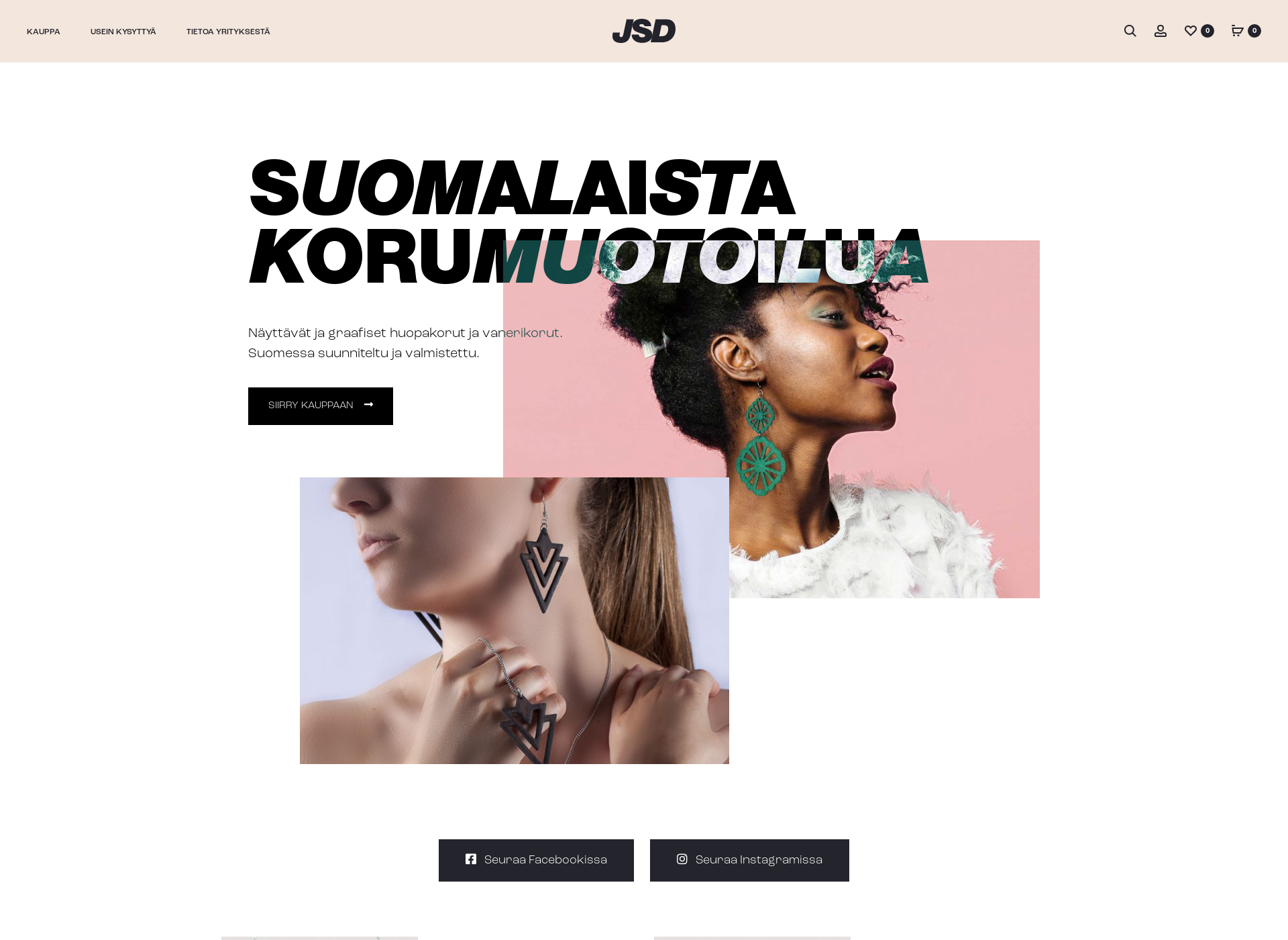 Skärmdump för jennisaksadesign.fi