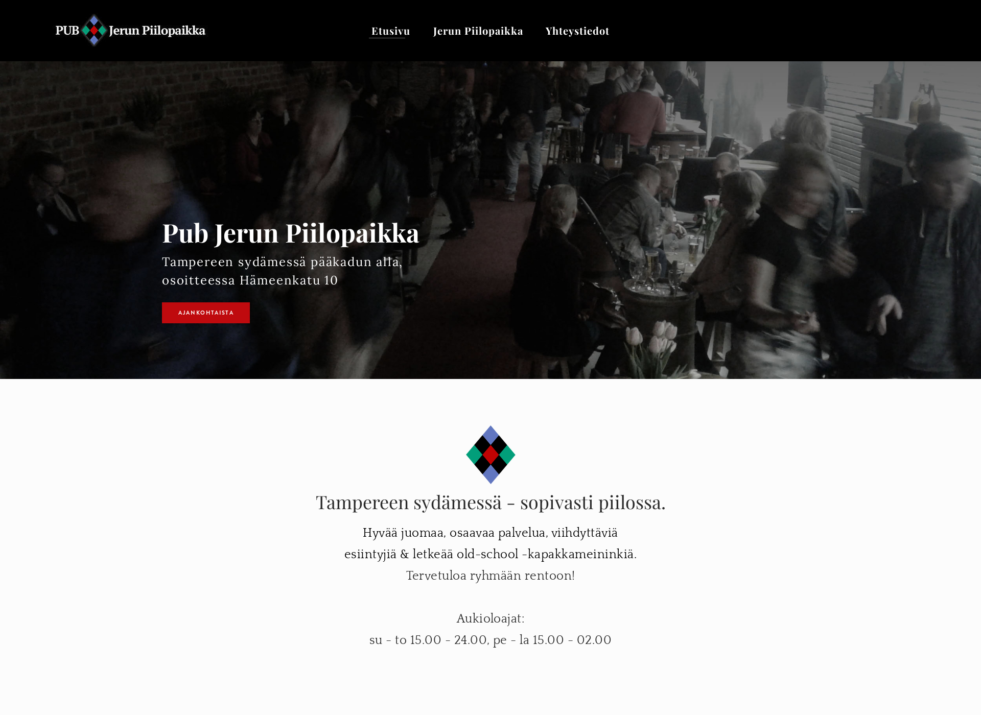 Screenshot for jerunpiilopaikka.fi