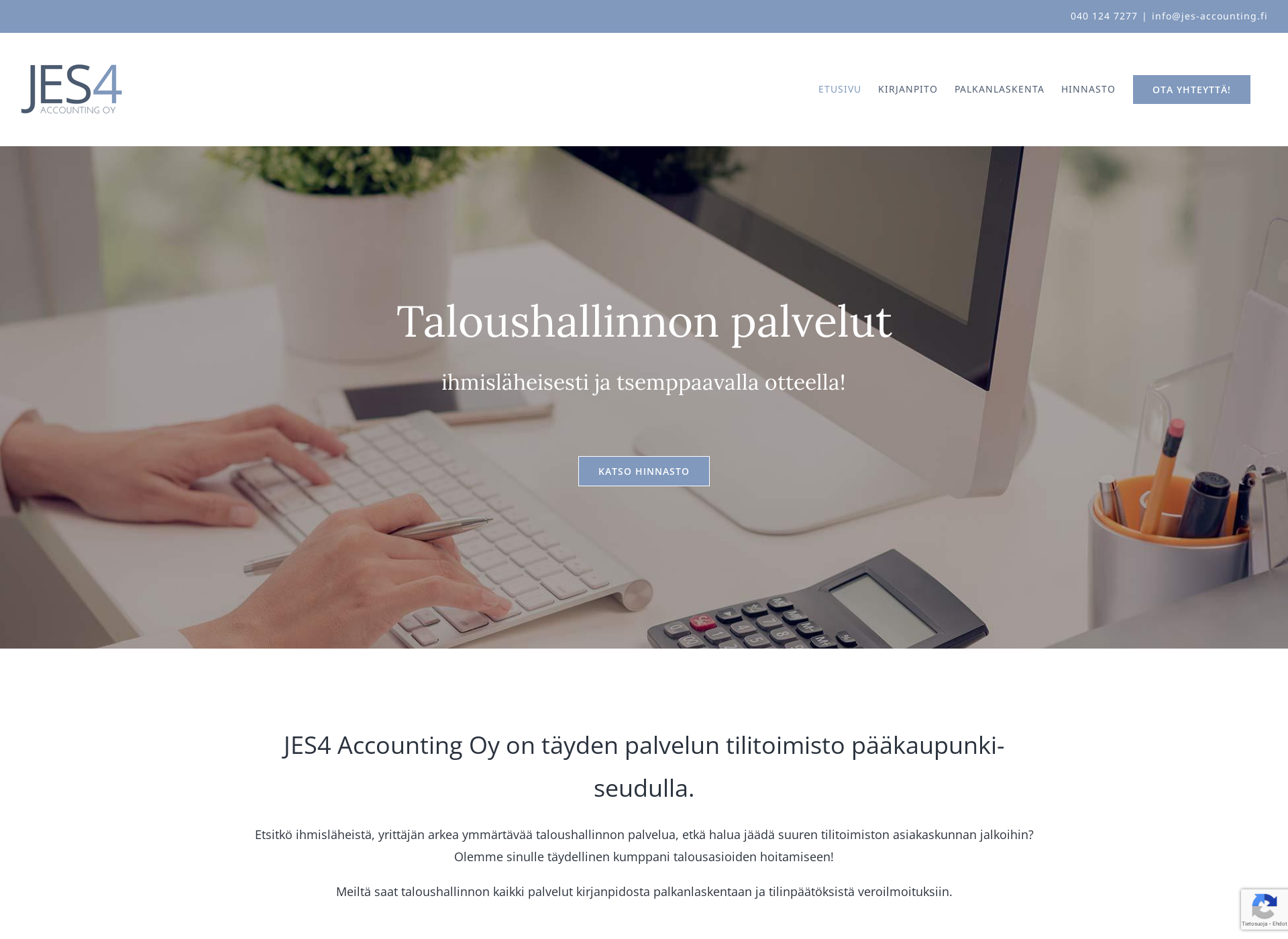 Screenshot for jes-accounting.fi