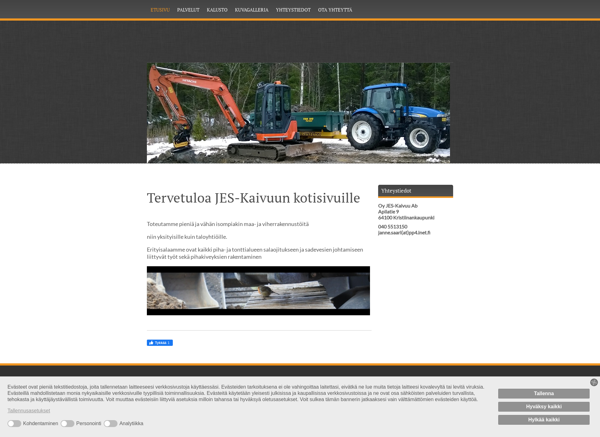 Screenshot for jes-kaivuu.fi