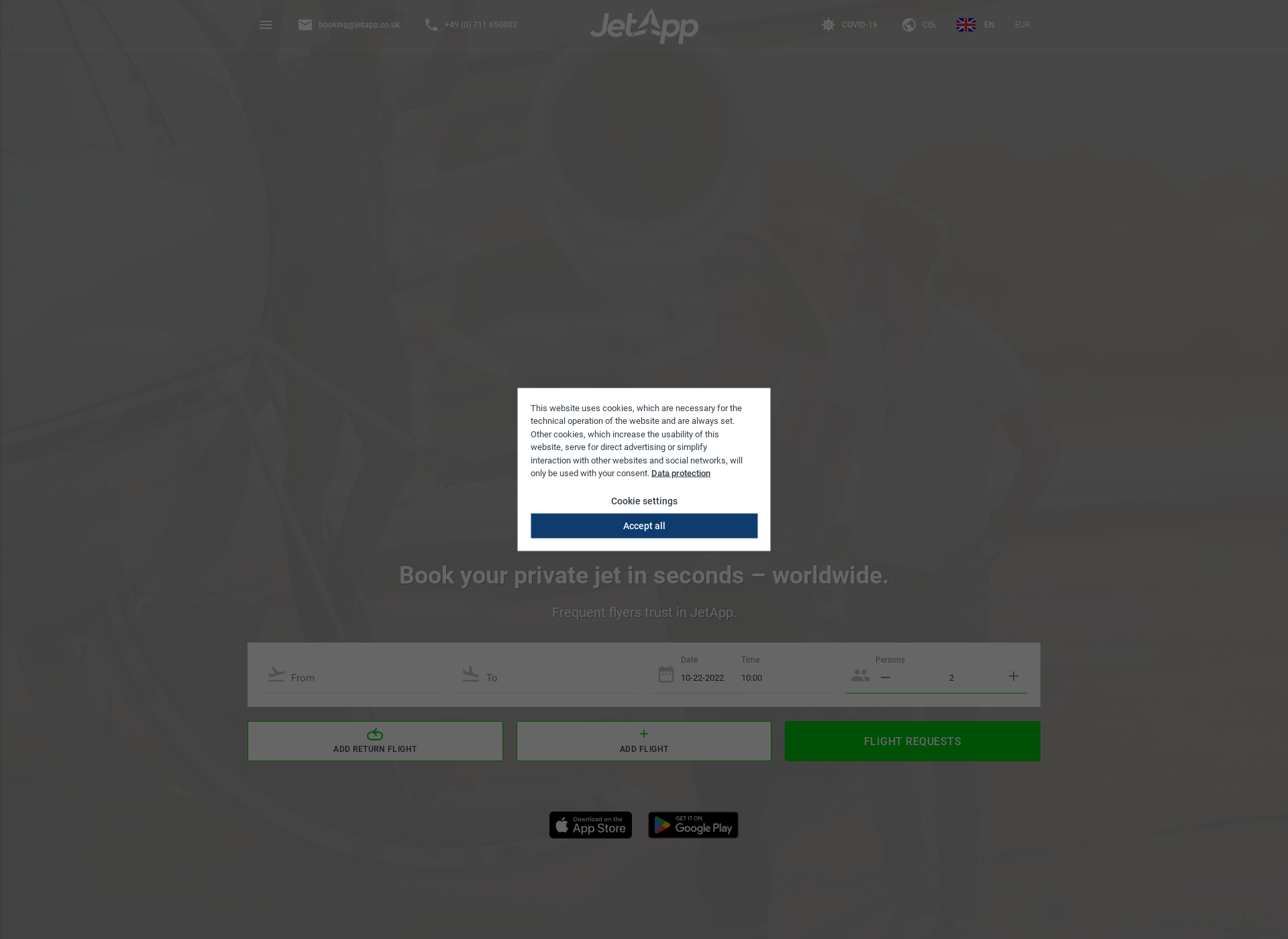 Screenshot for jet-app.fi