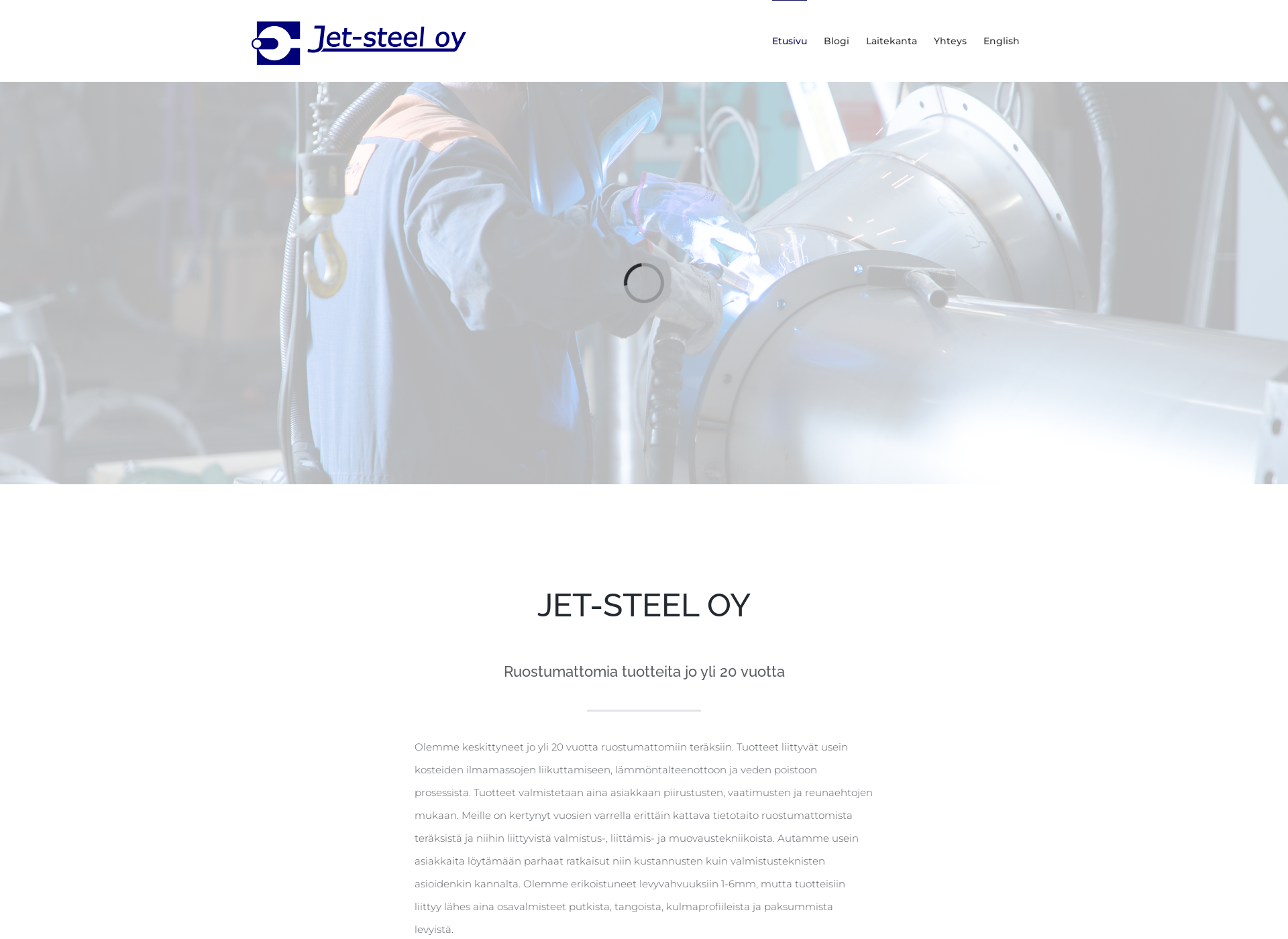 Screenshot for jet-steel.fi