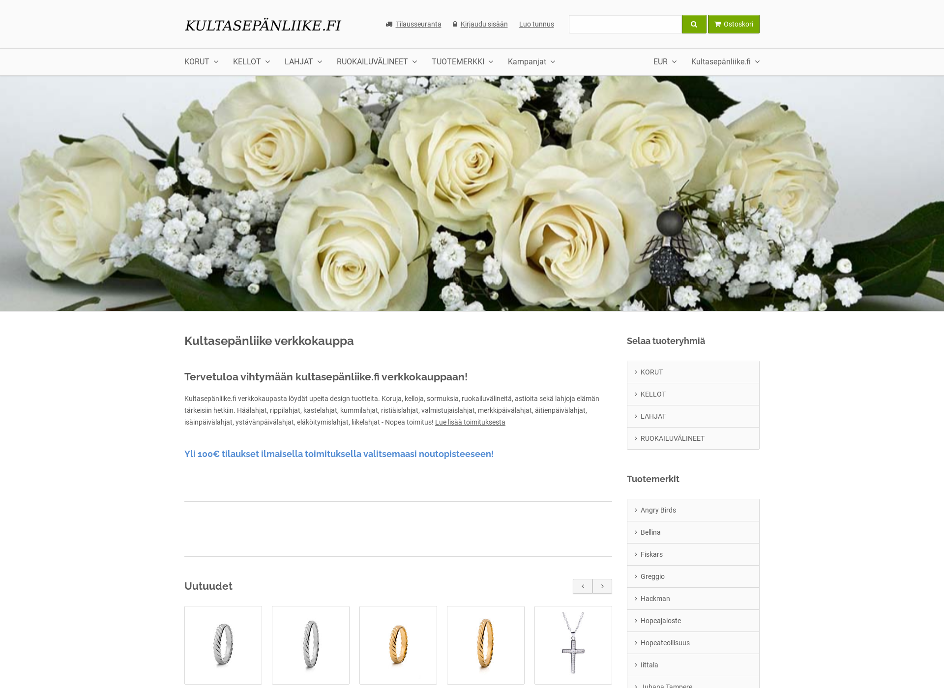 Screenshot for jewellery-onlinestore.fi