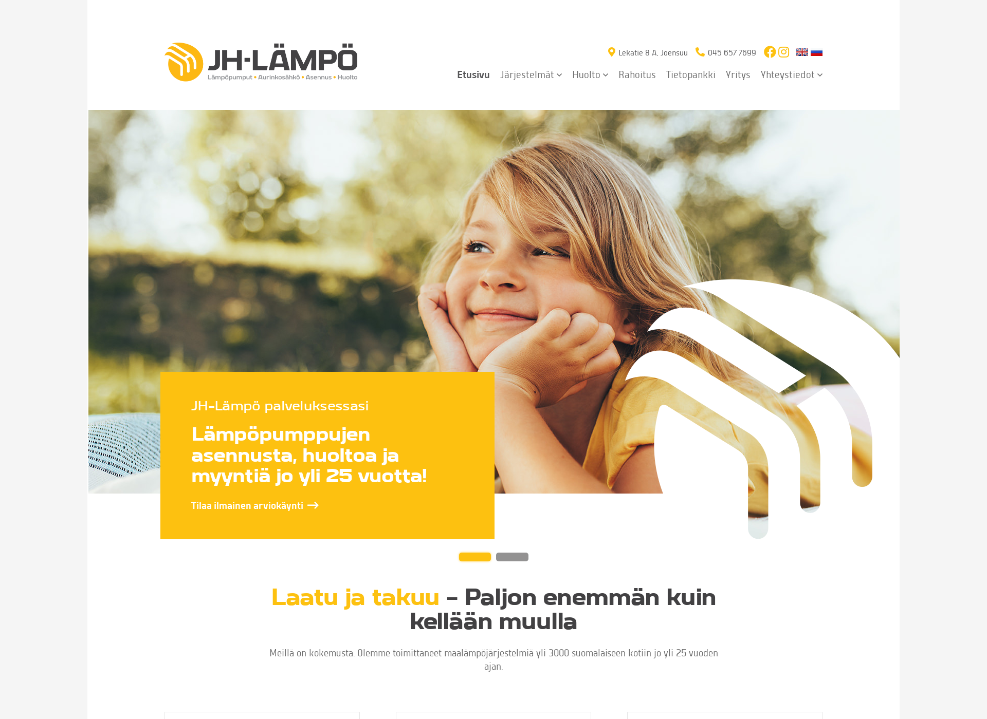 Screenshot for jh-lämpö.fi