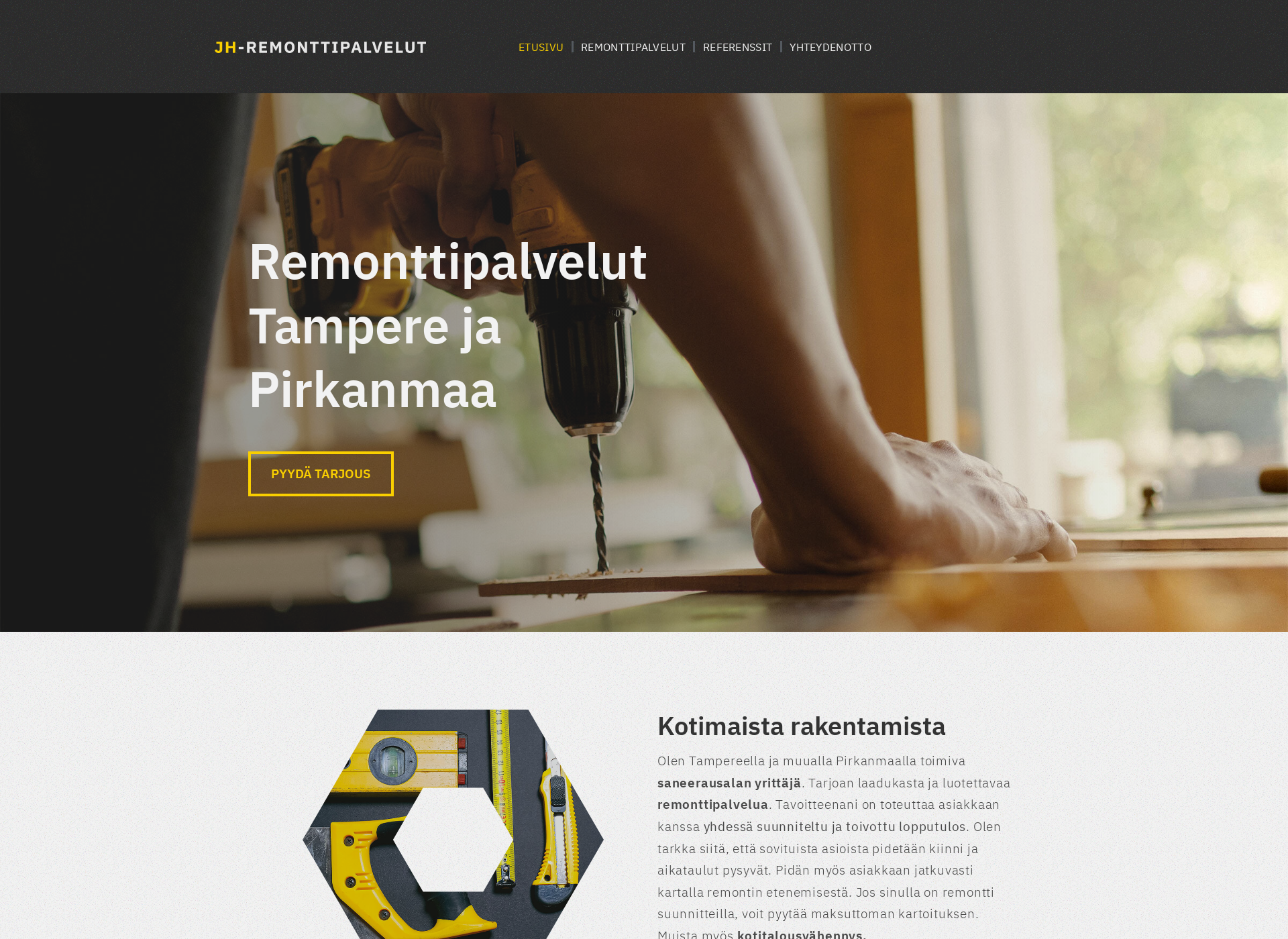 Screenshot for jh-remonttipalvelut.fi