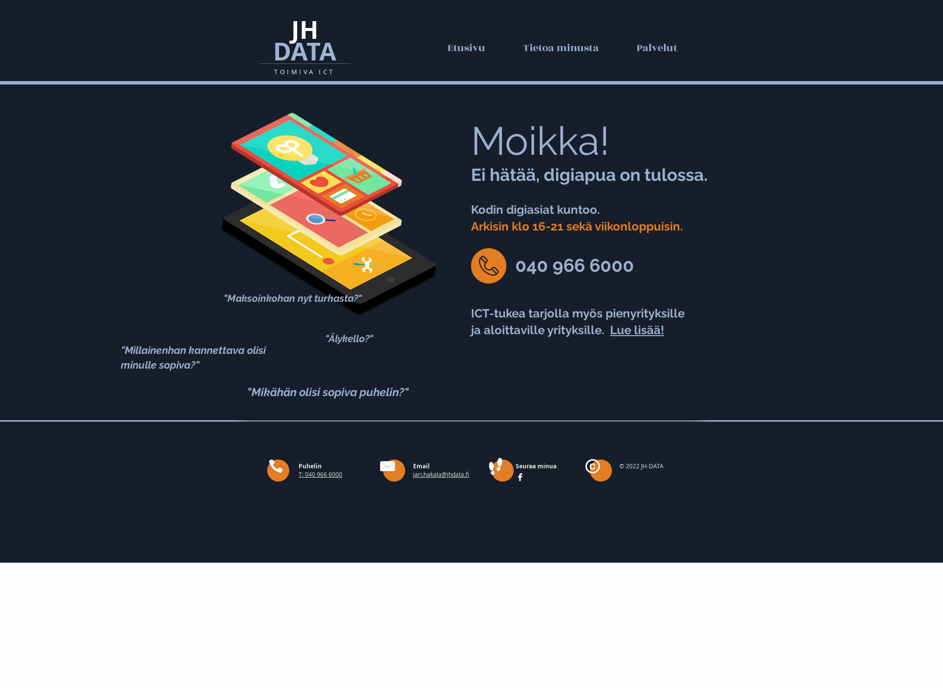 Screenshot for jhdata.fi