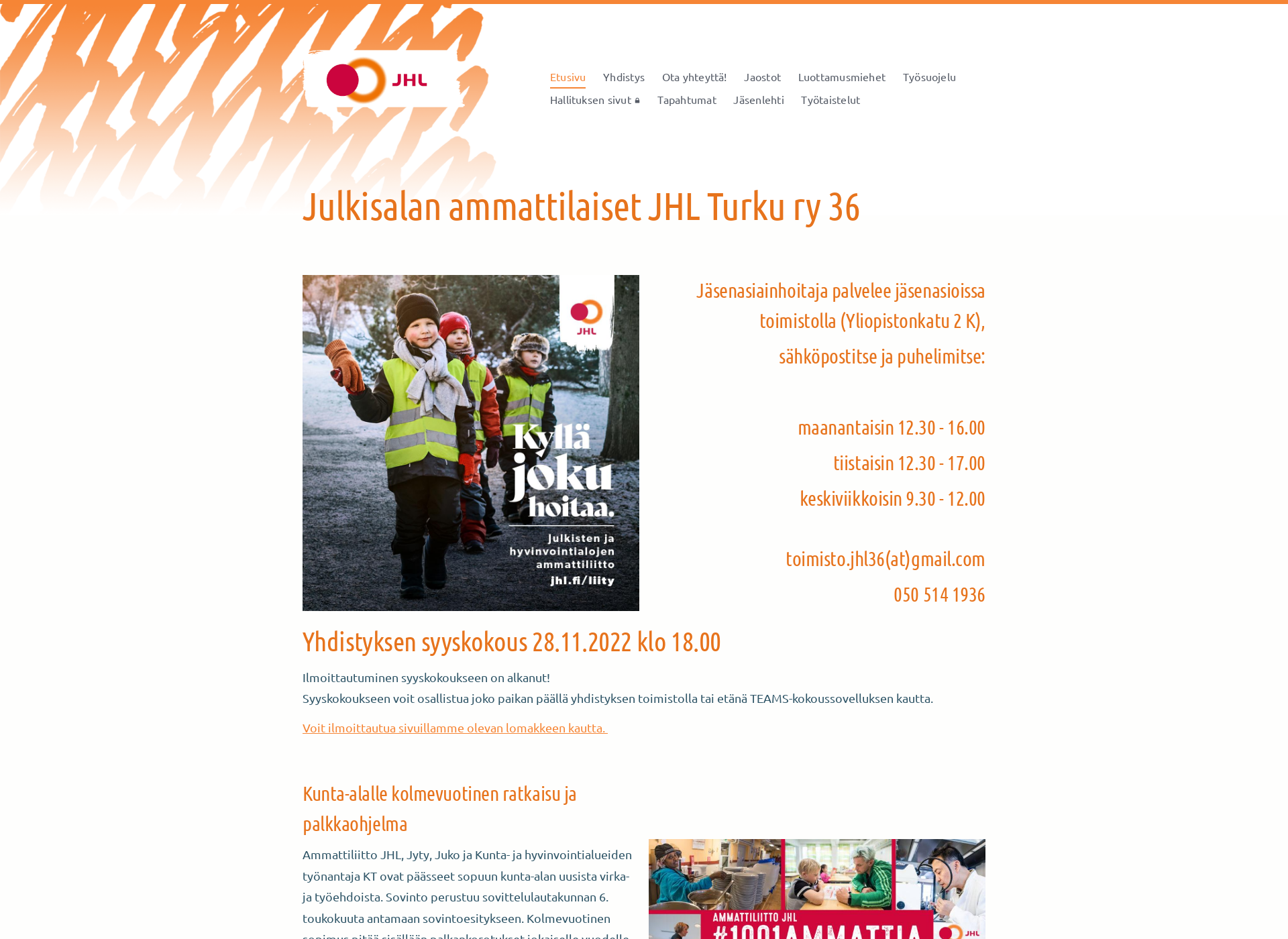 Skärmdump för jhl036.fi