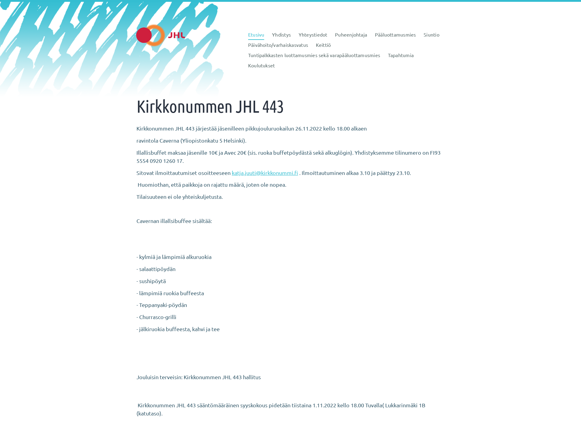 Skärmdump för jhl443.fi