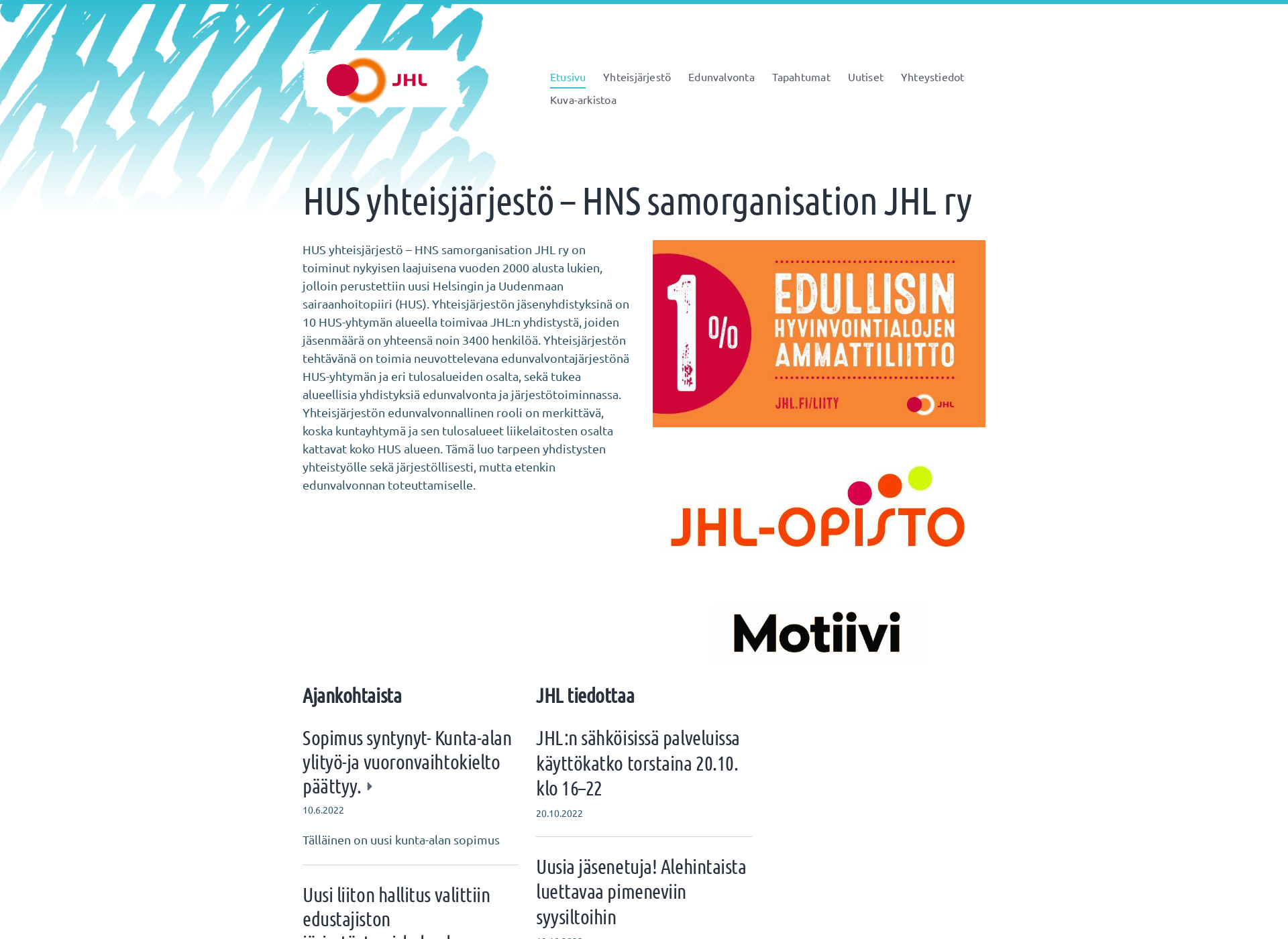 Screenshot for jhlhus.fi