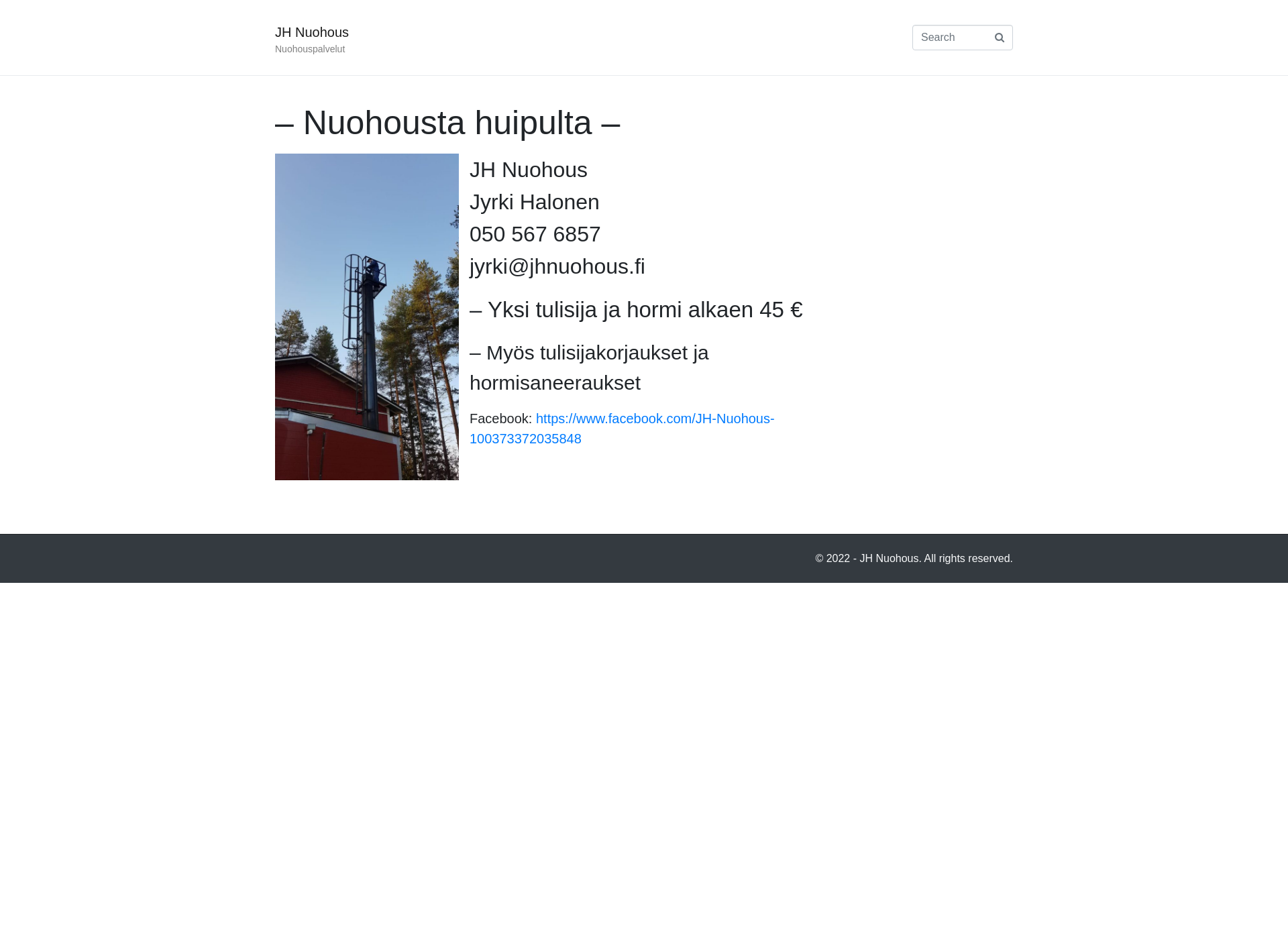 Screenshot for jhnuohous.fi