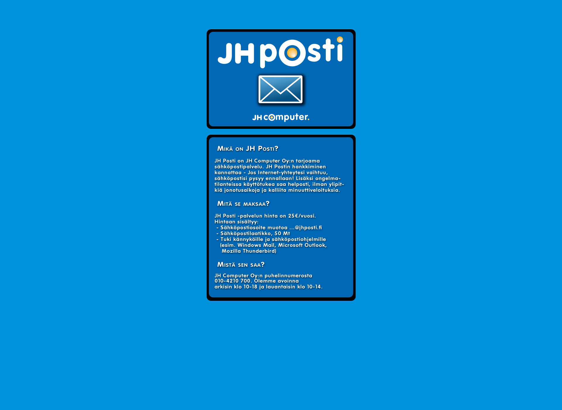 Screenshot for jhposti.fi