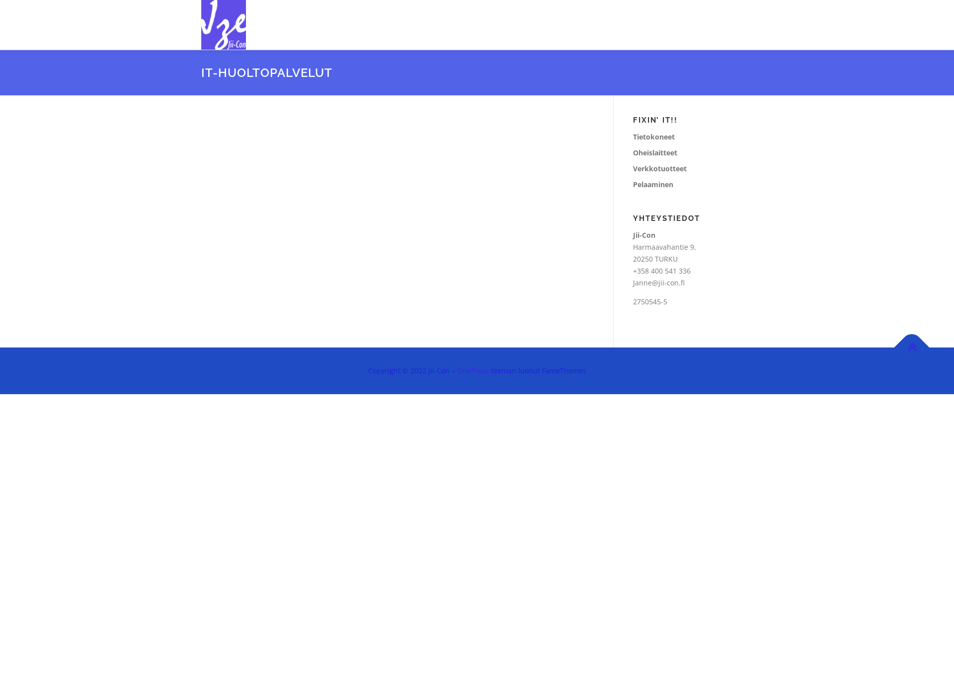 Screenshot for jii-con.fi