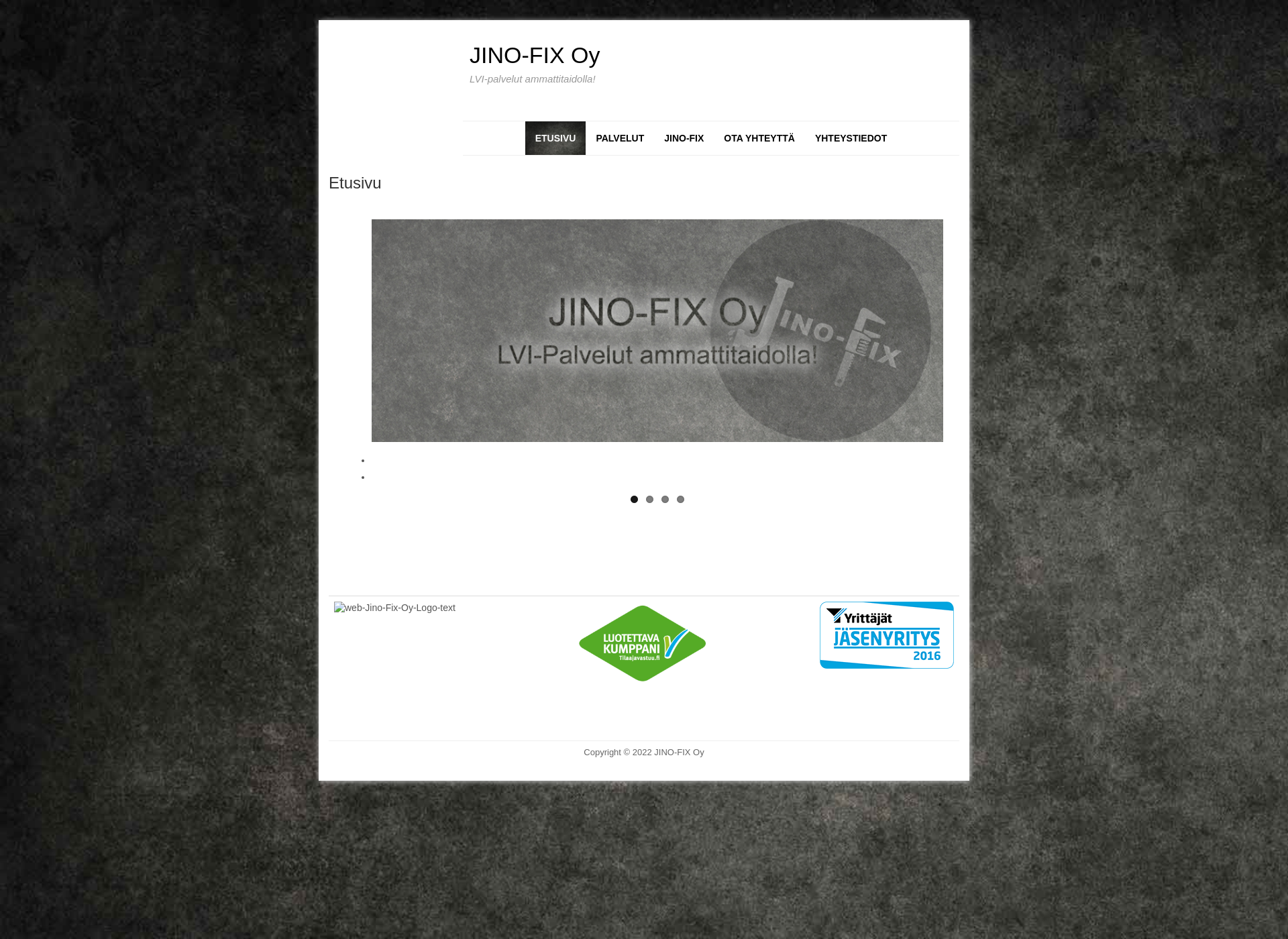 Skärmdump för jino-fix.fi