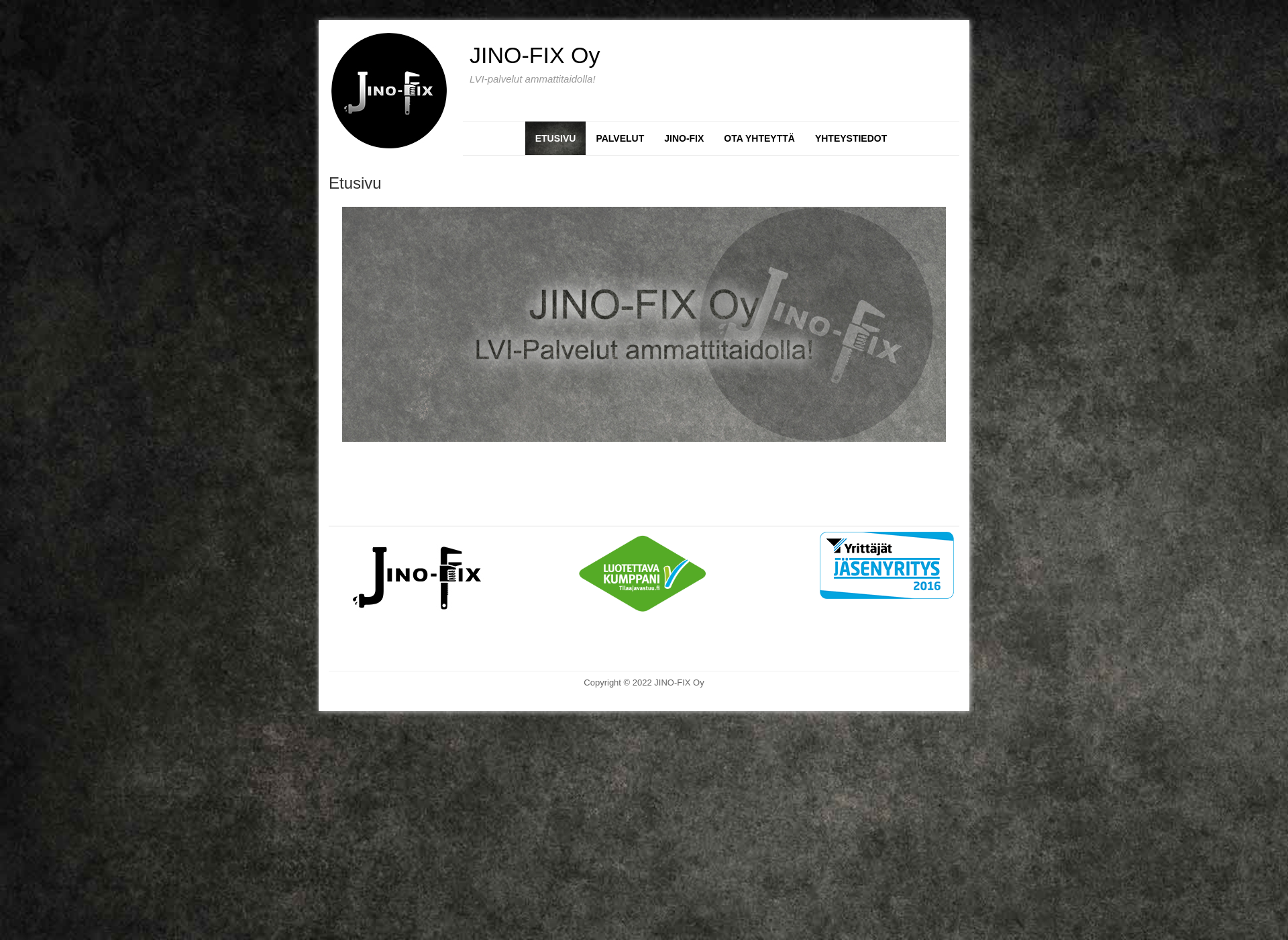 Skärmdump för jinofix.fi