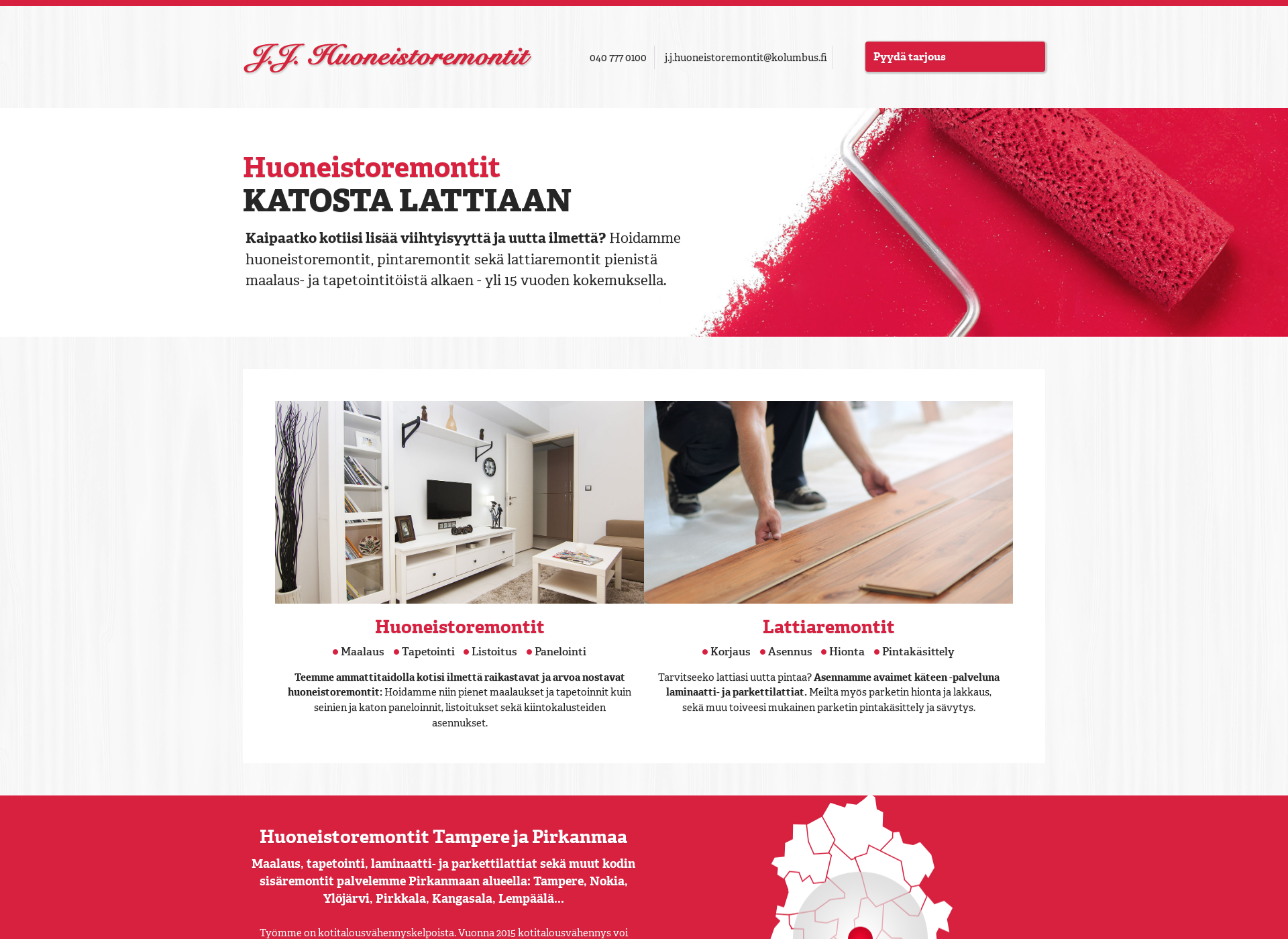 Screenshot for jjhuoneistoremontit.fi