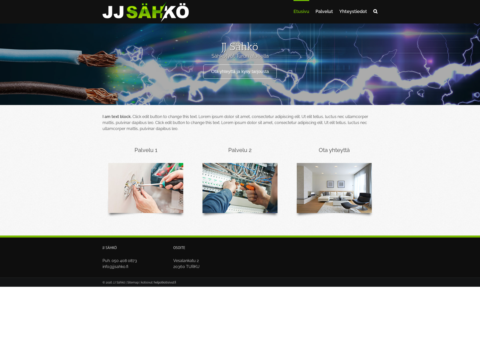 Screenshot for jjsahko.fi