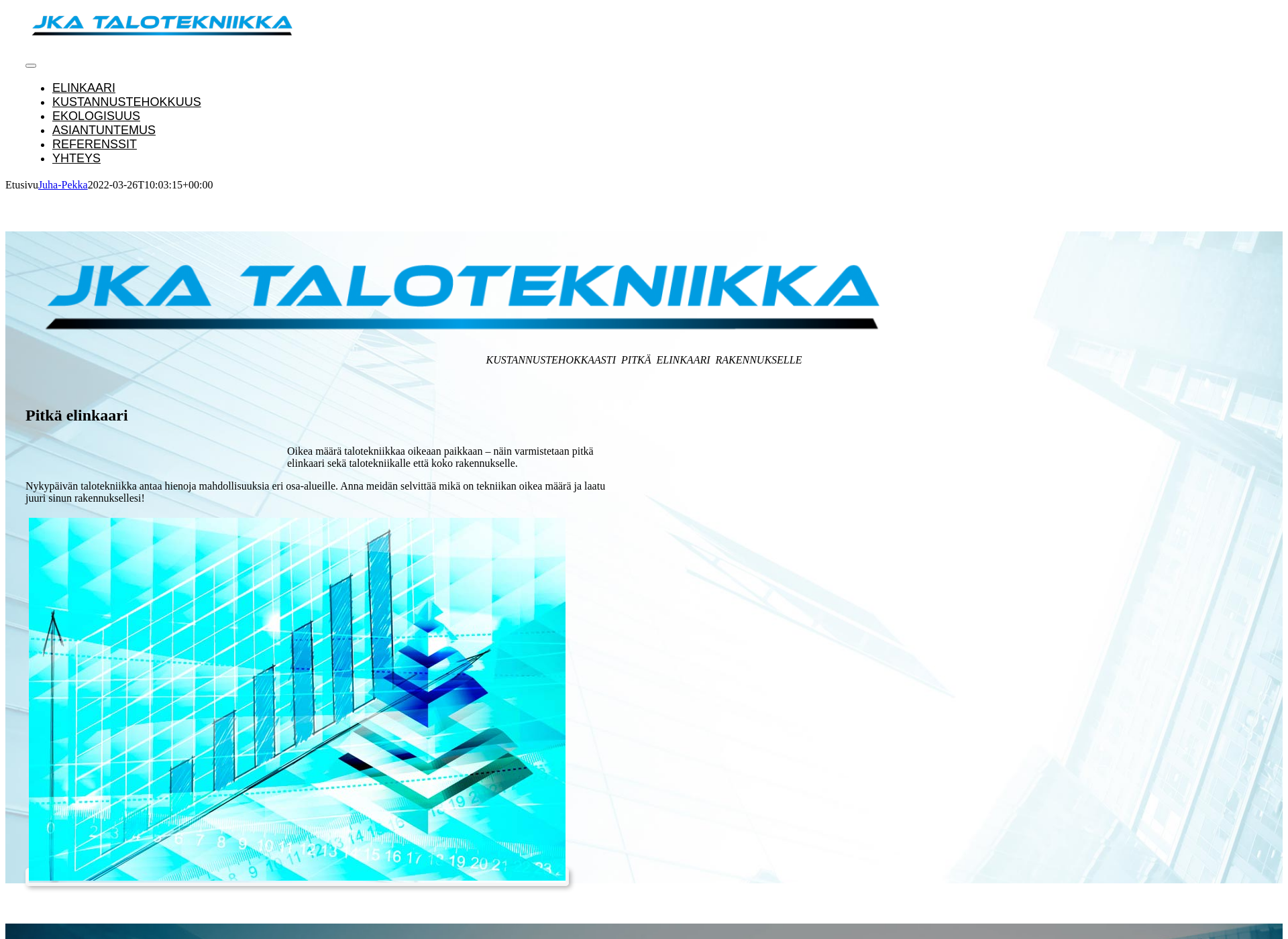 Skärmdump för jkatalotekniikka.fi