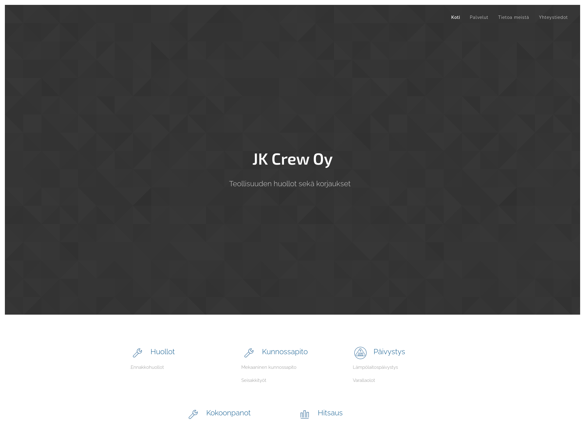 Screenshot for jkcrew.fi
