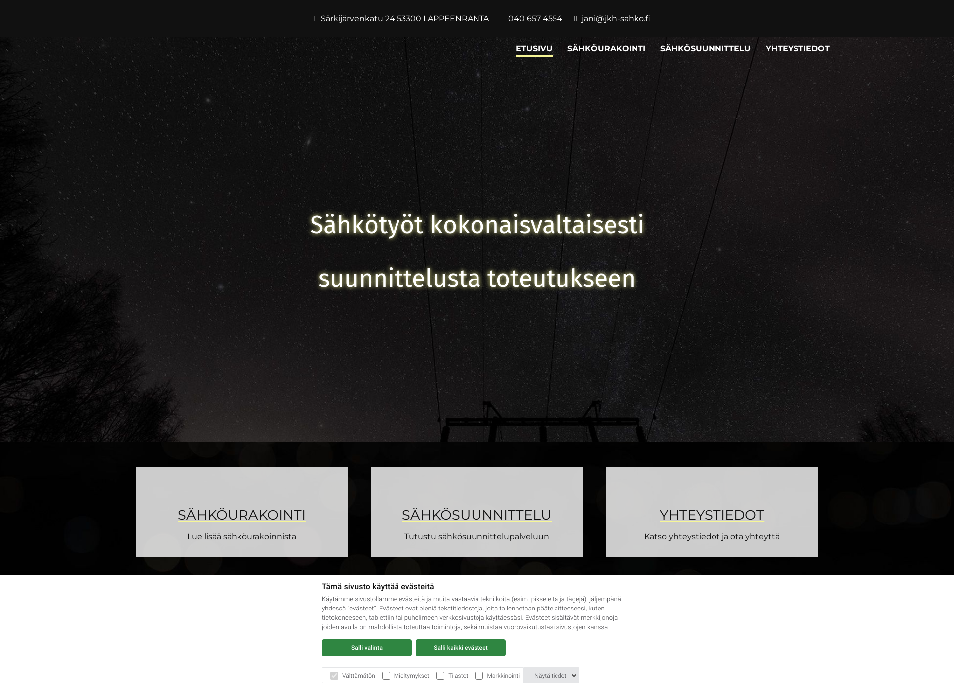 Screenshot for jkh-sahko.fi