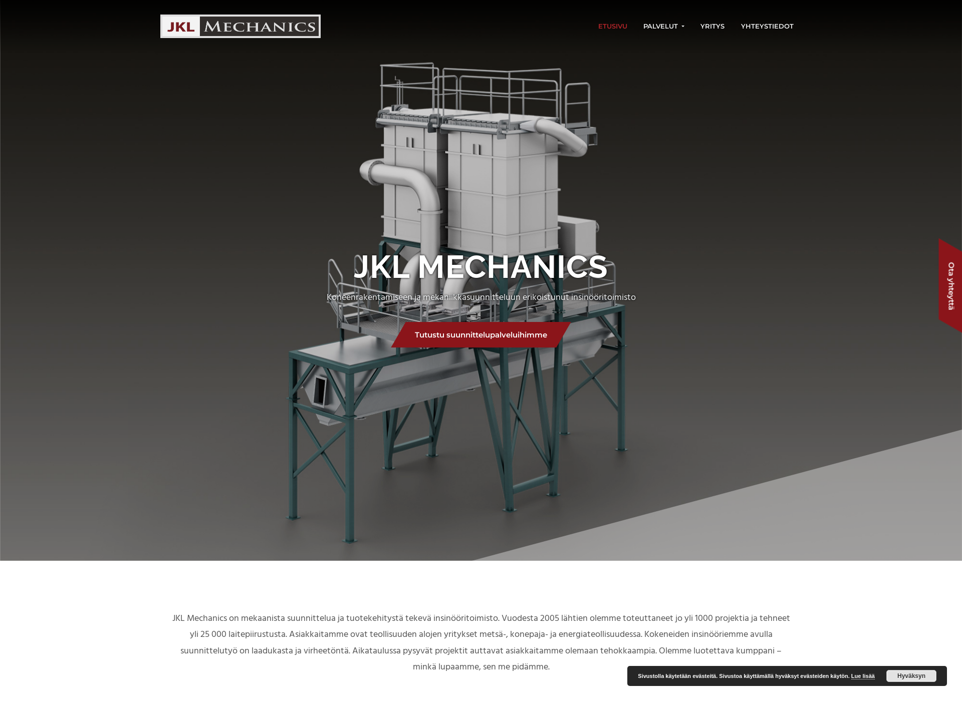 Skärmdump för jklmechanics.fi