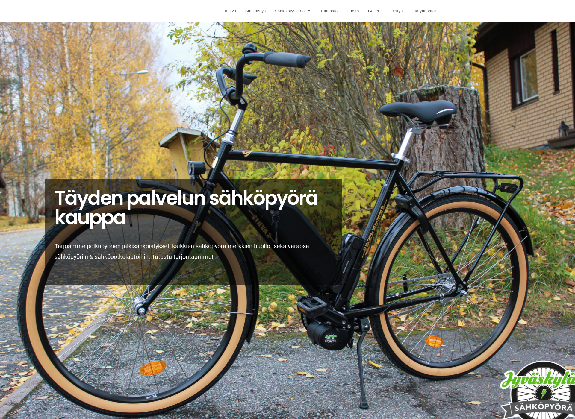 Skärmdump för jklsahkopyora.fi