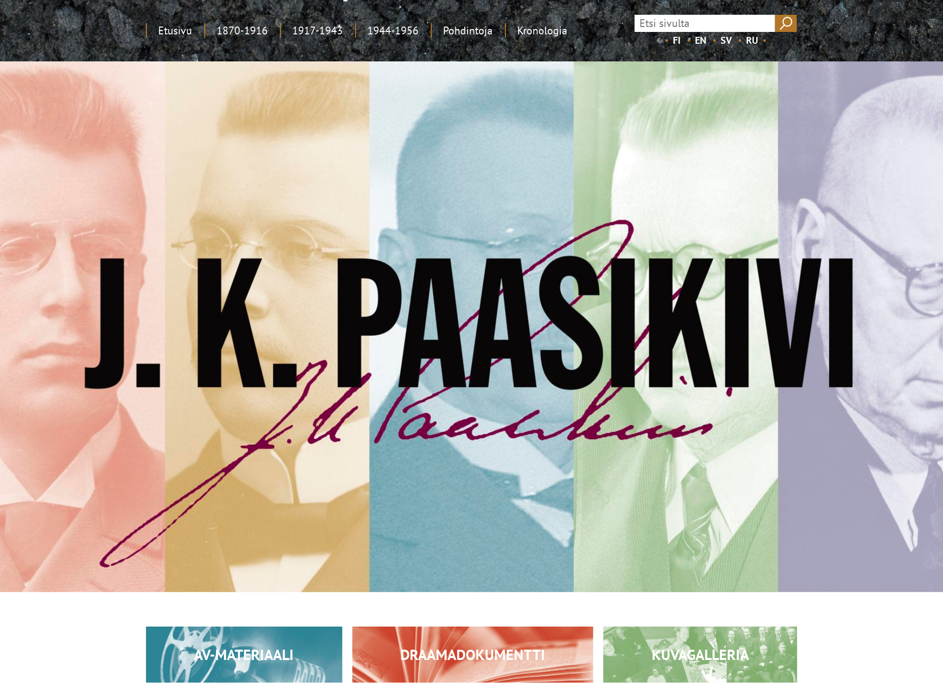 Skärmdump för jkpaasikivi.fi