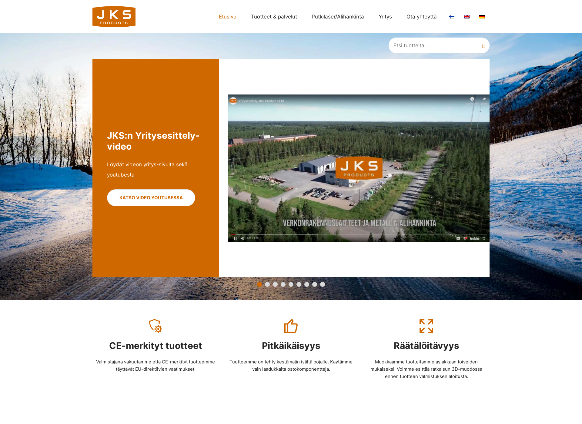 Skärmdump för jks-pro.fi