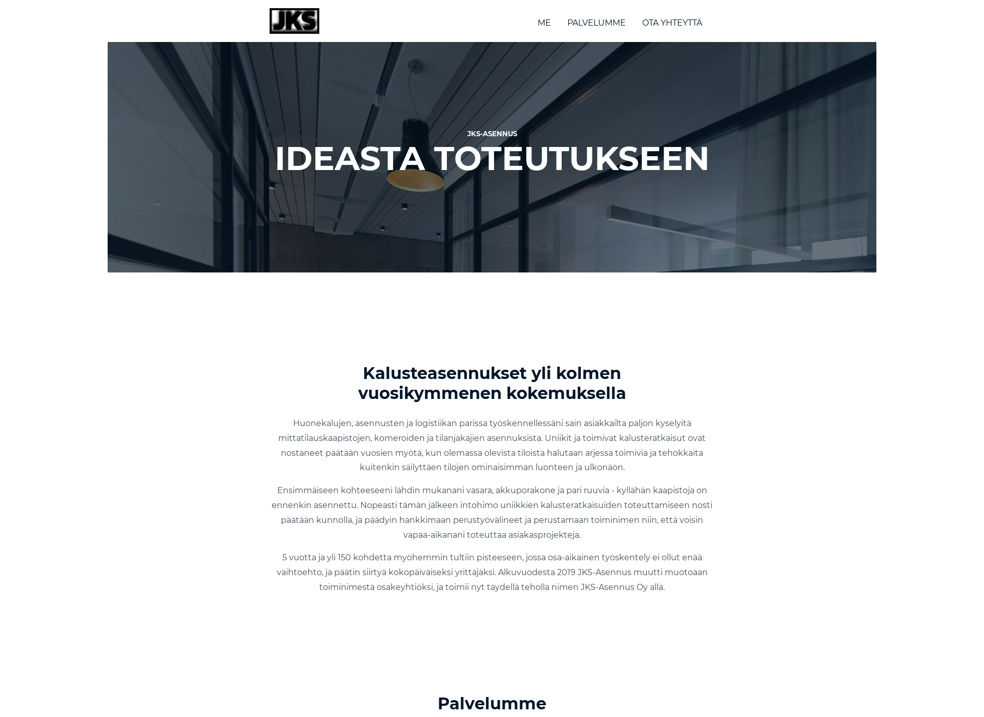Screenshot for jksasennus.fi