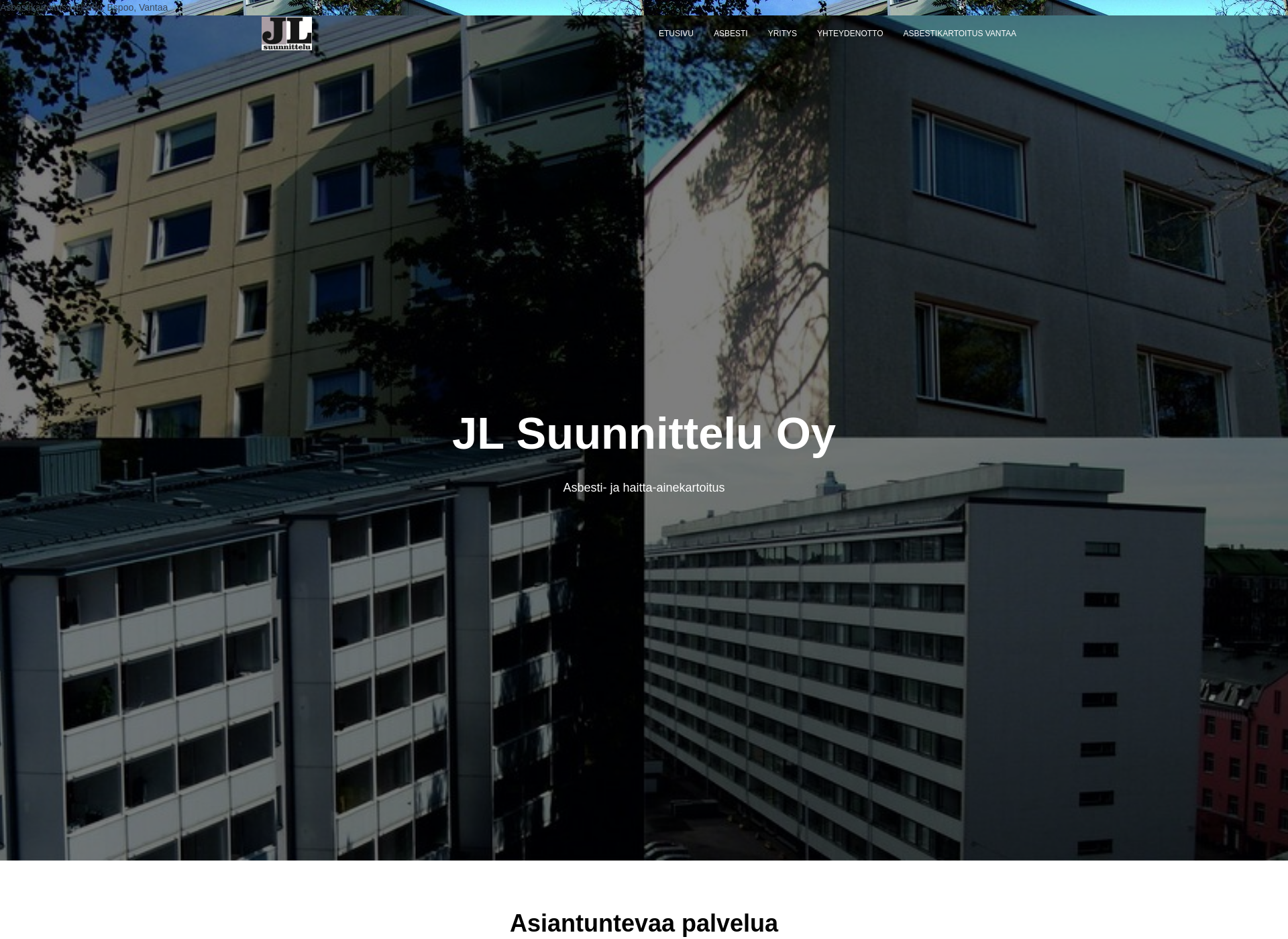 Screenshot for jlsuunnittelu.fi