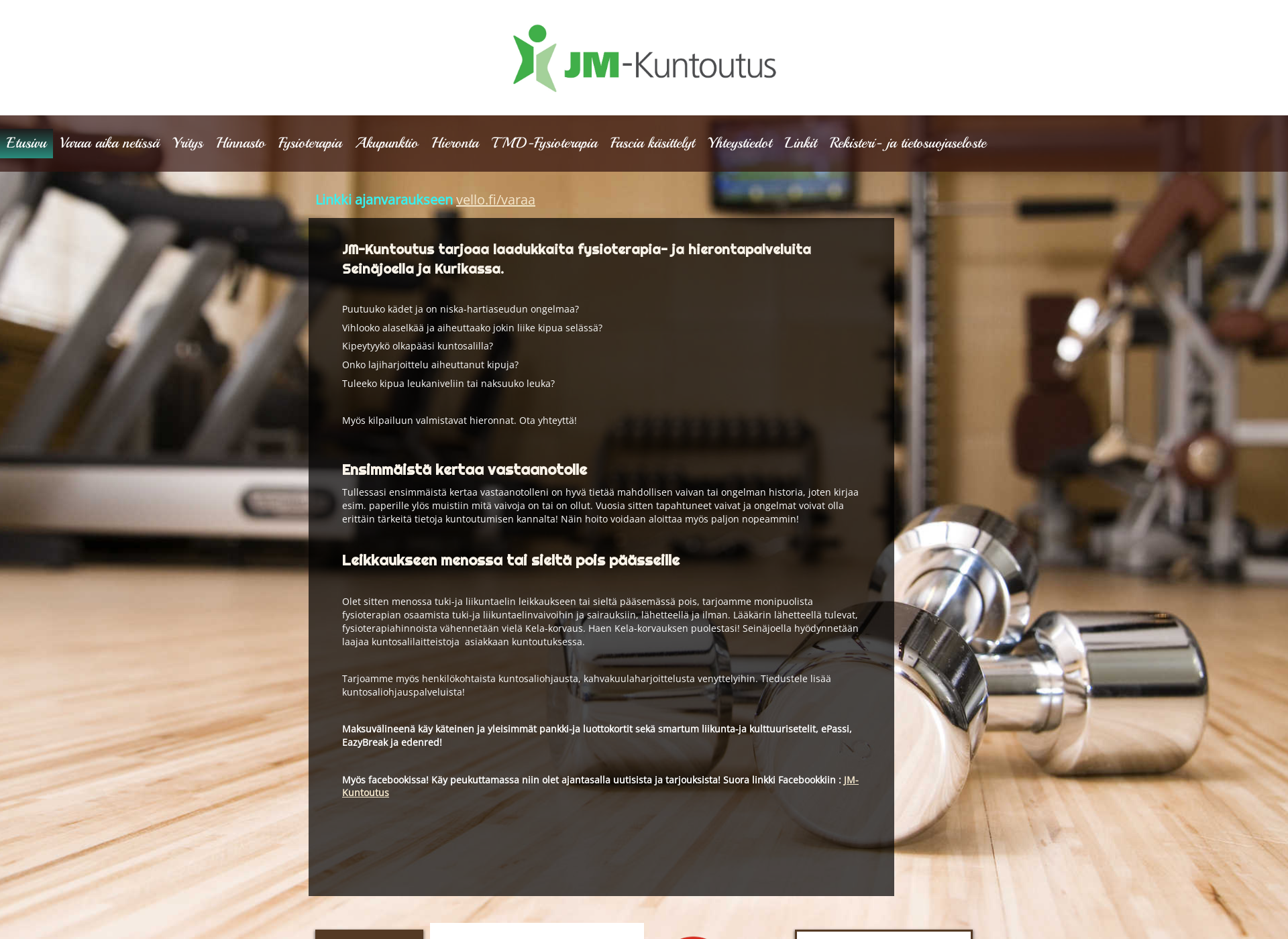 Screenshot for jm-kuntoutus.fi