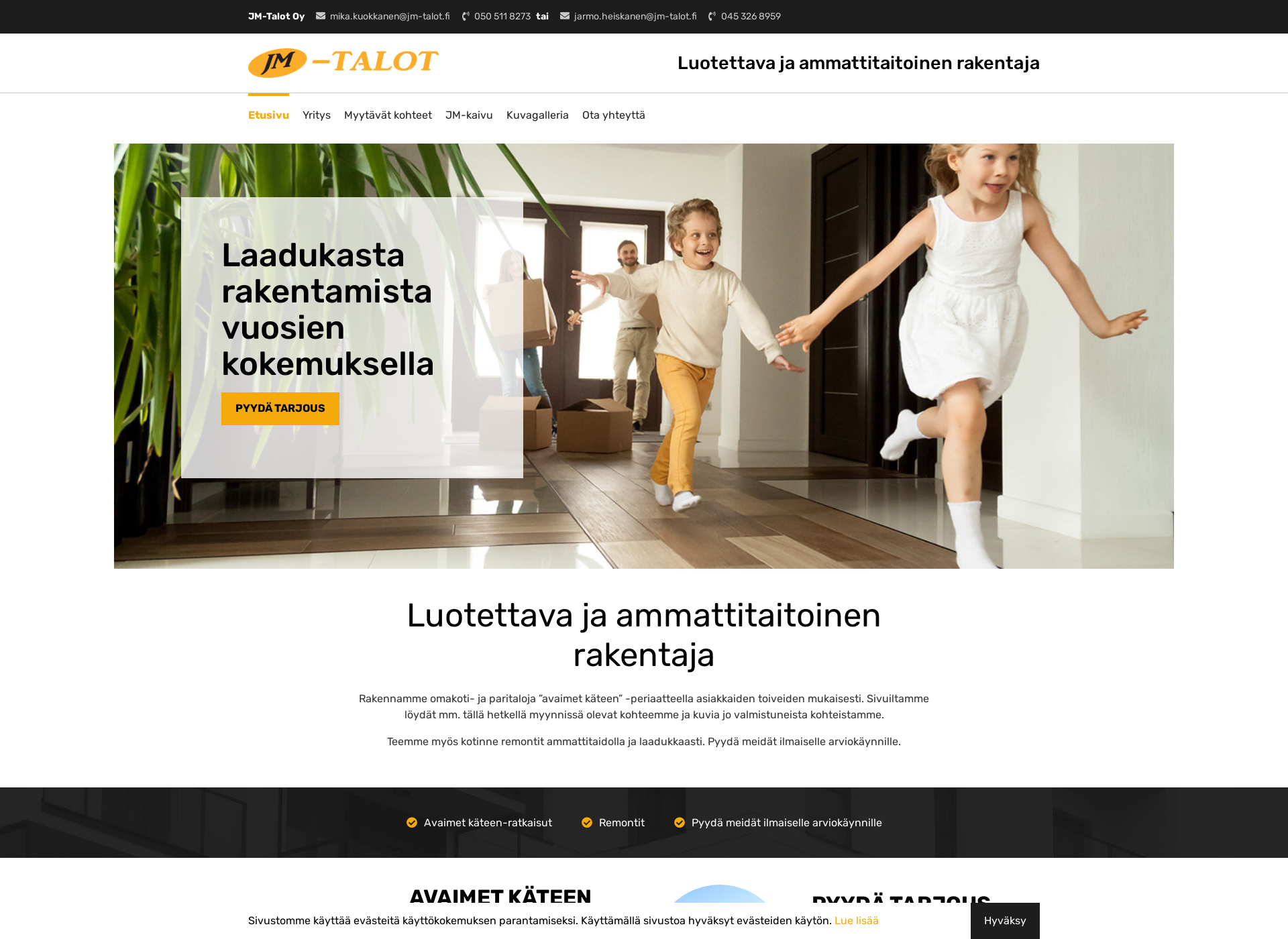 Screenshot for jm-talot.fi