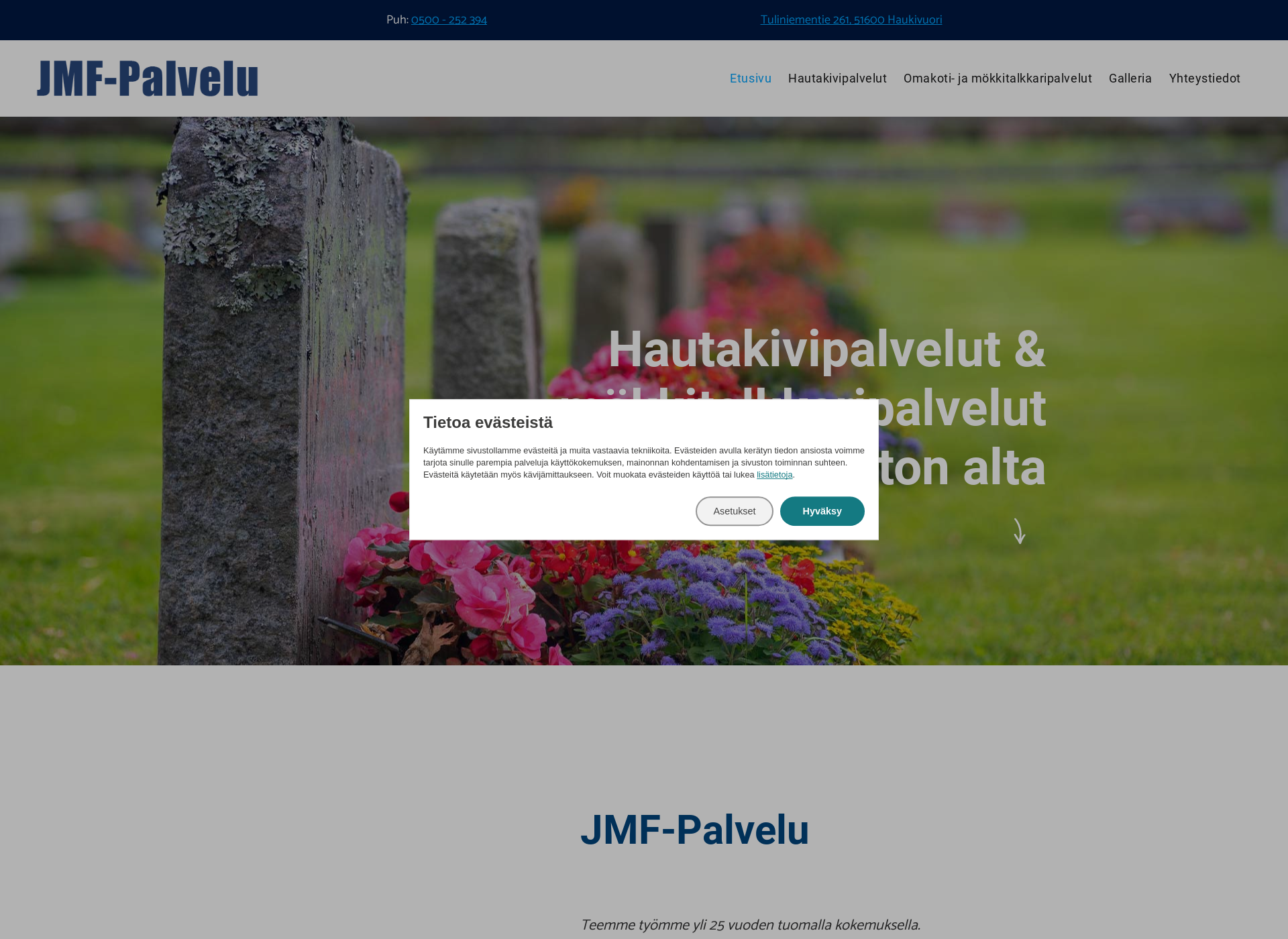 Screenshot for jmfpalvelu.fi