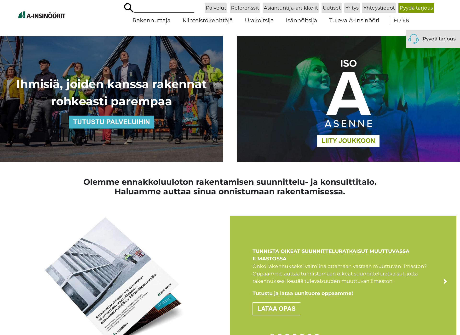 Screenshot for jmrakenne.fi