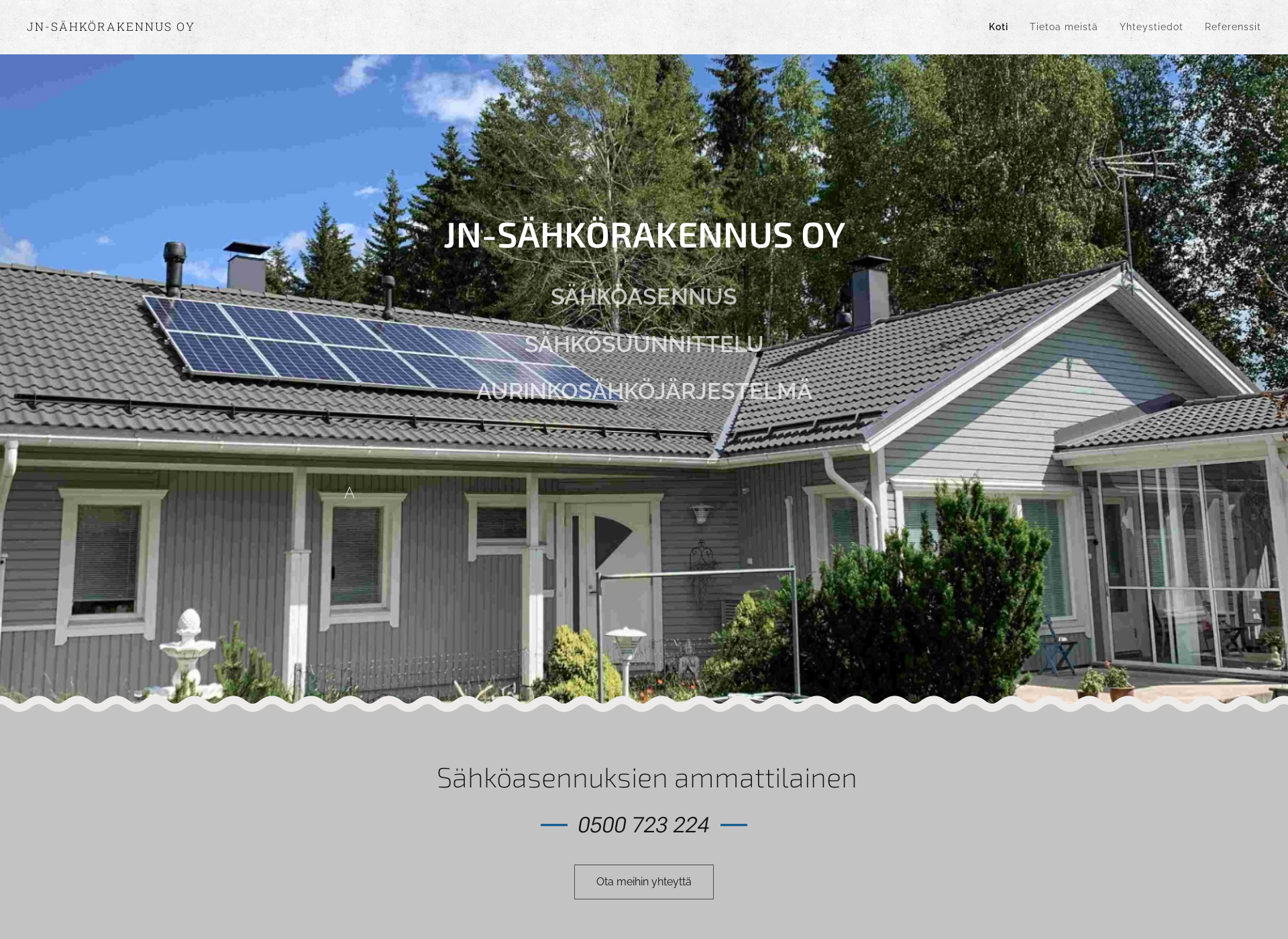 Screenshot for jnsahkorakennus.fi
