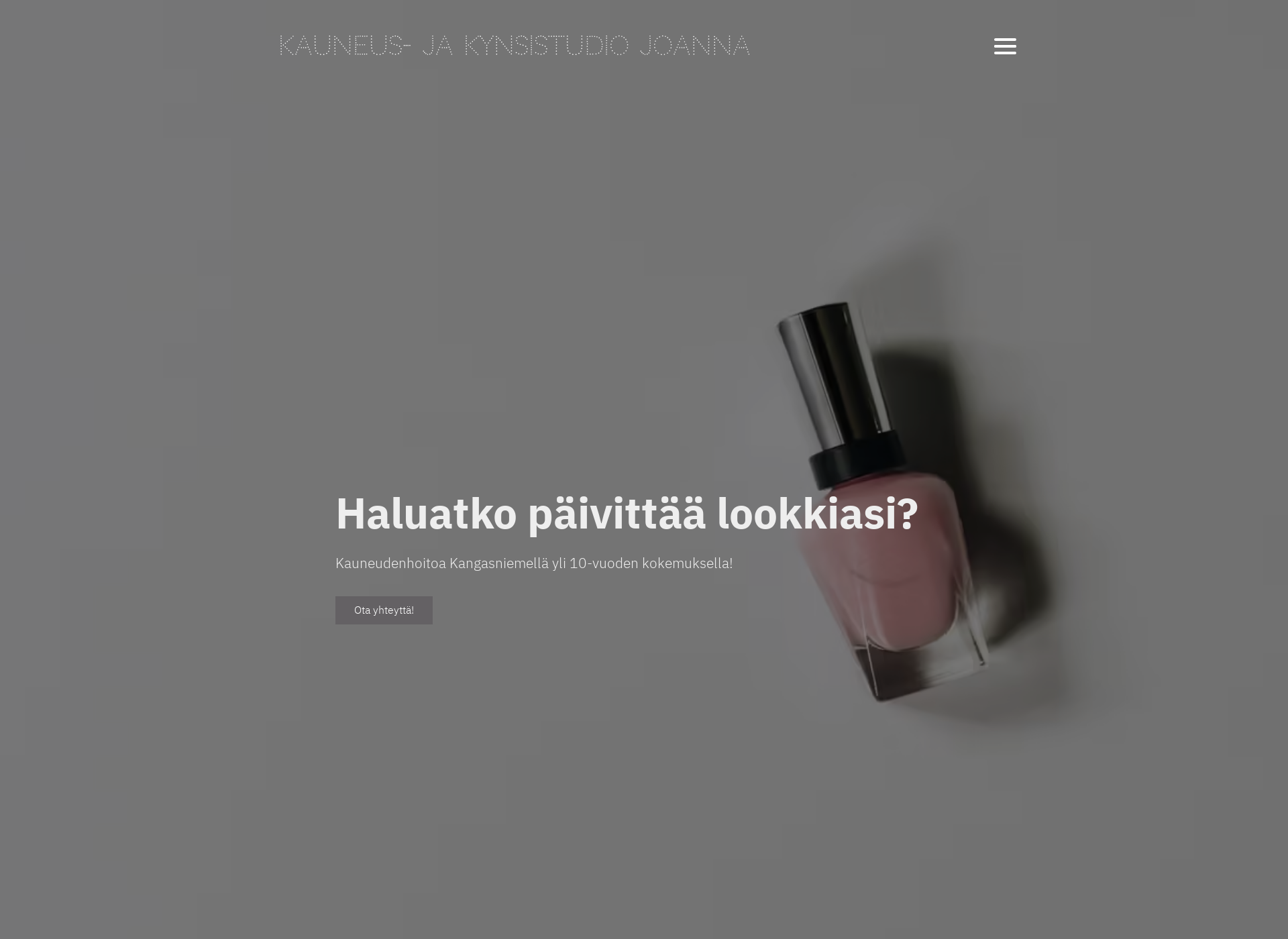 Skärmdump för joanna.fi