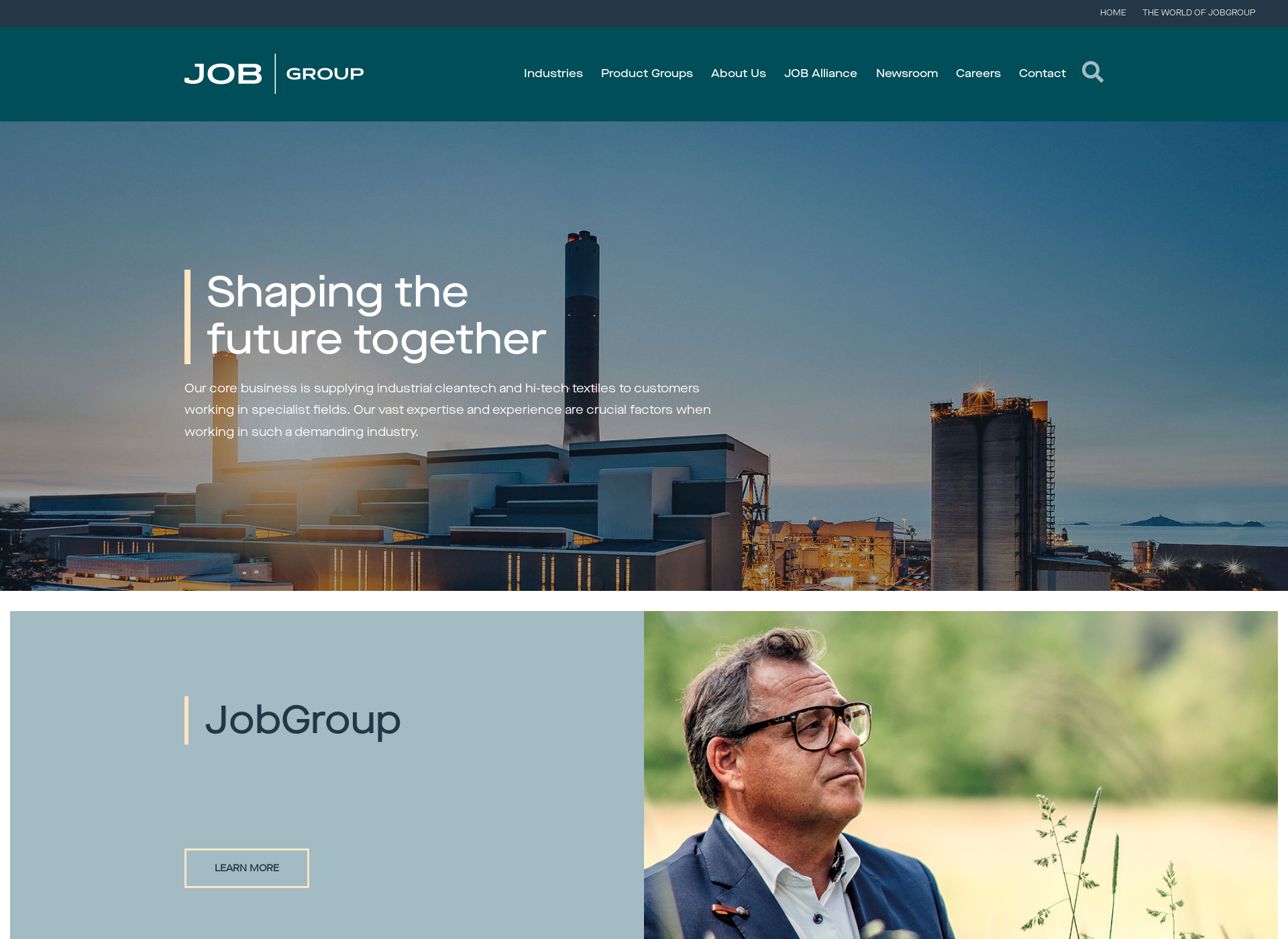 Skärmdump för jobgroup.fi
