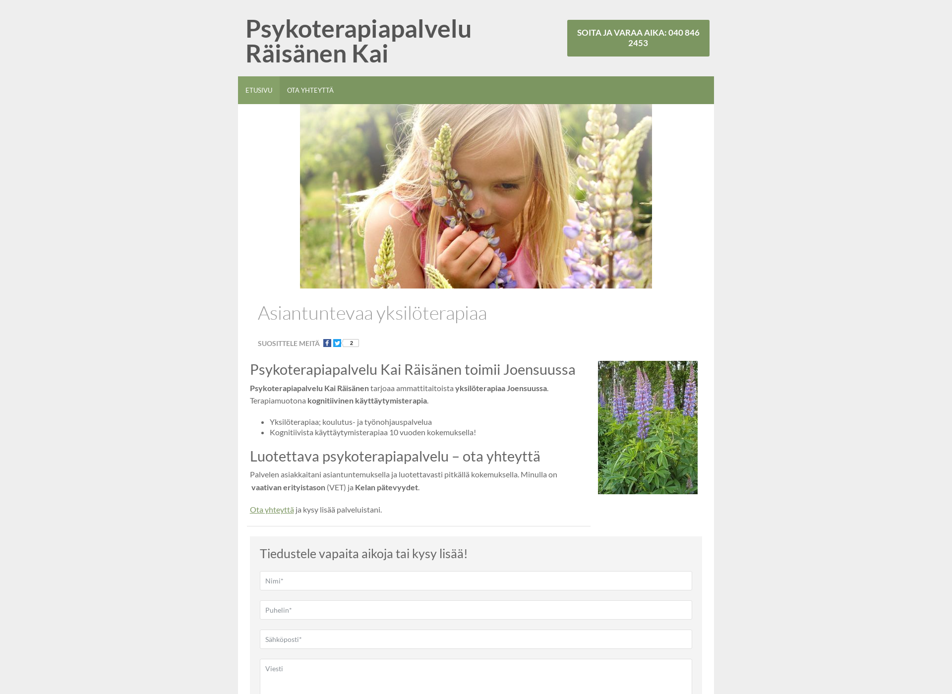 Screenshot for joensuunpsykoterapiapalvelu.fi