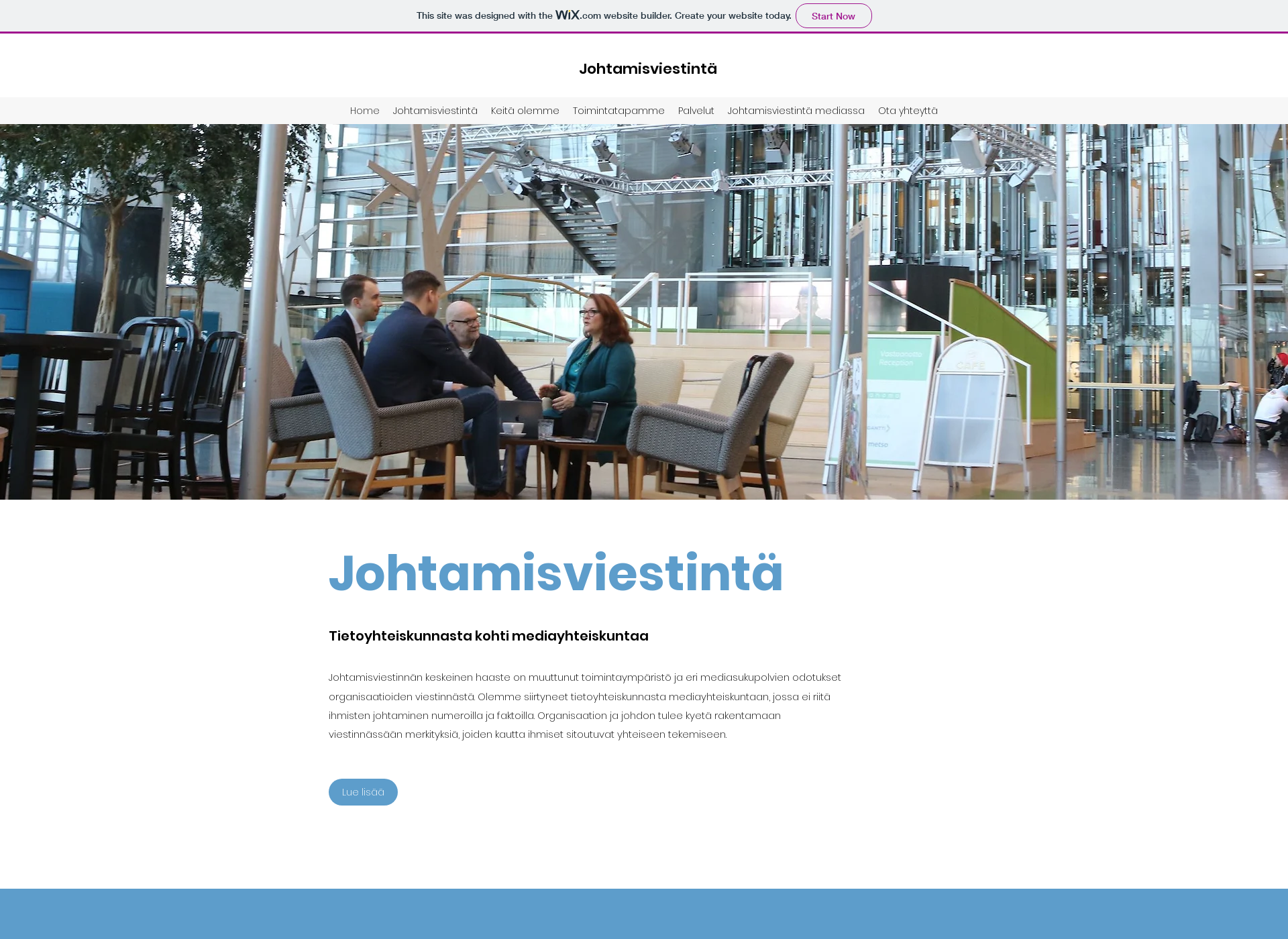 Screenshot for johtamisviestinta.fi