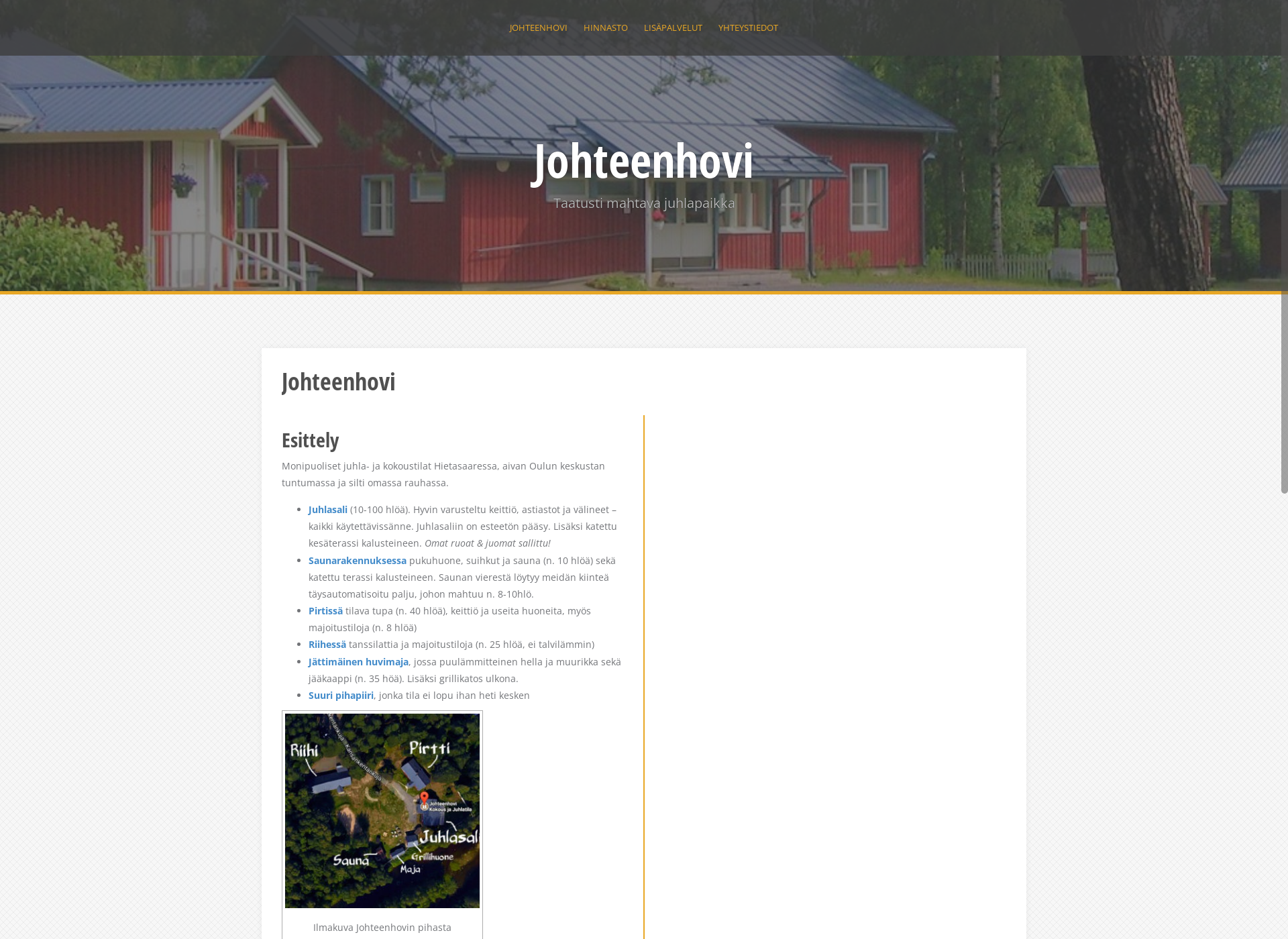 Screenshot for johteenhovi.fi