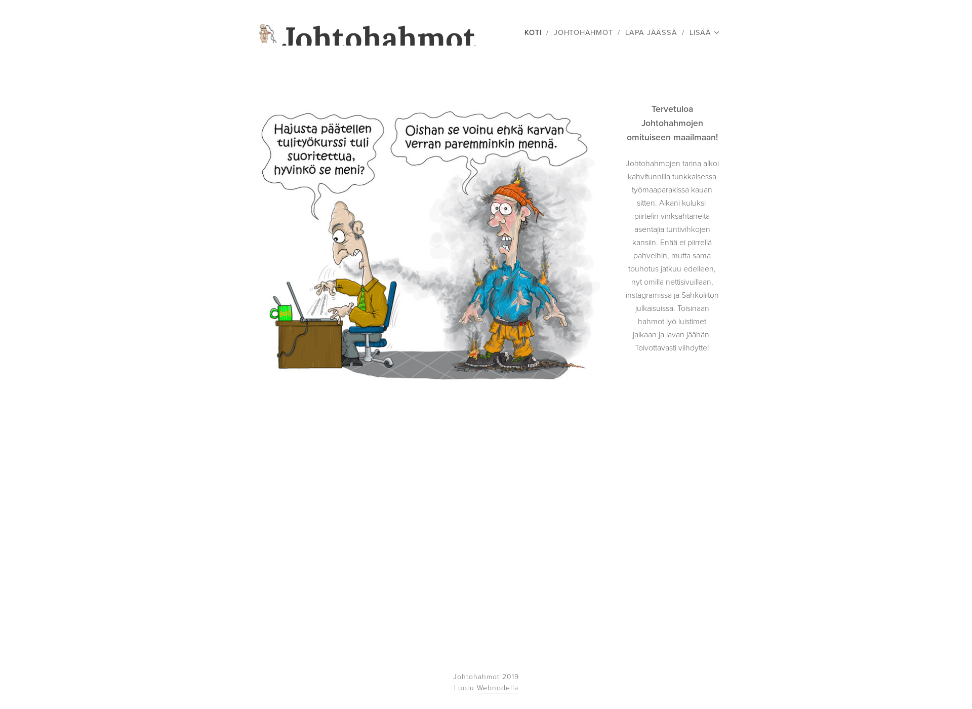 Screenshot for johtohahmot.fi