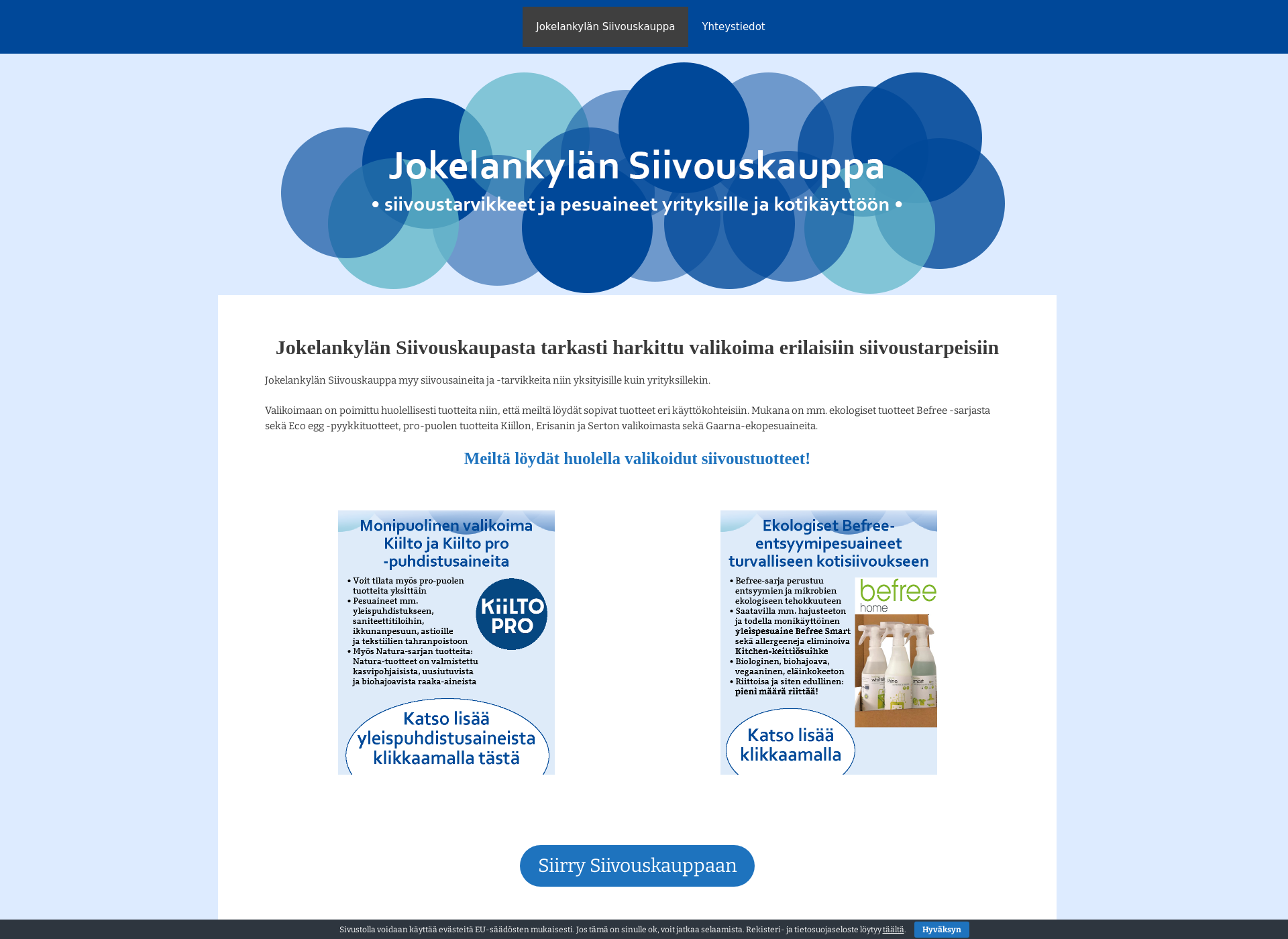 Skärmdump för jokelankylansiivous.fi