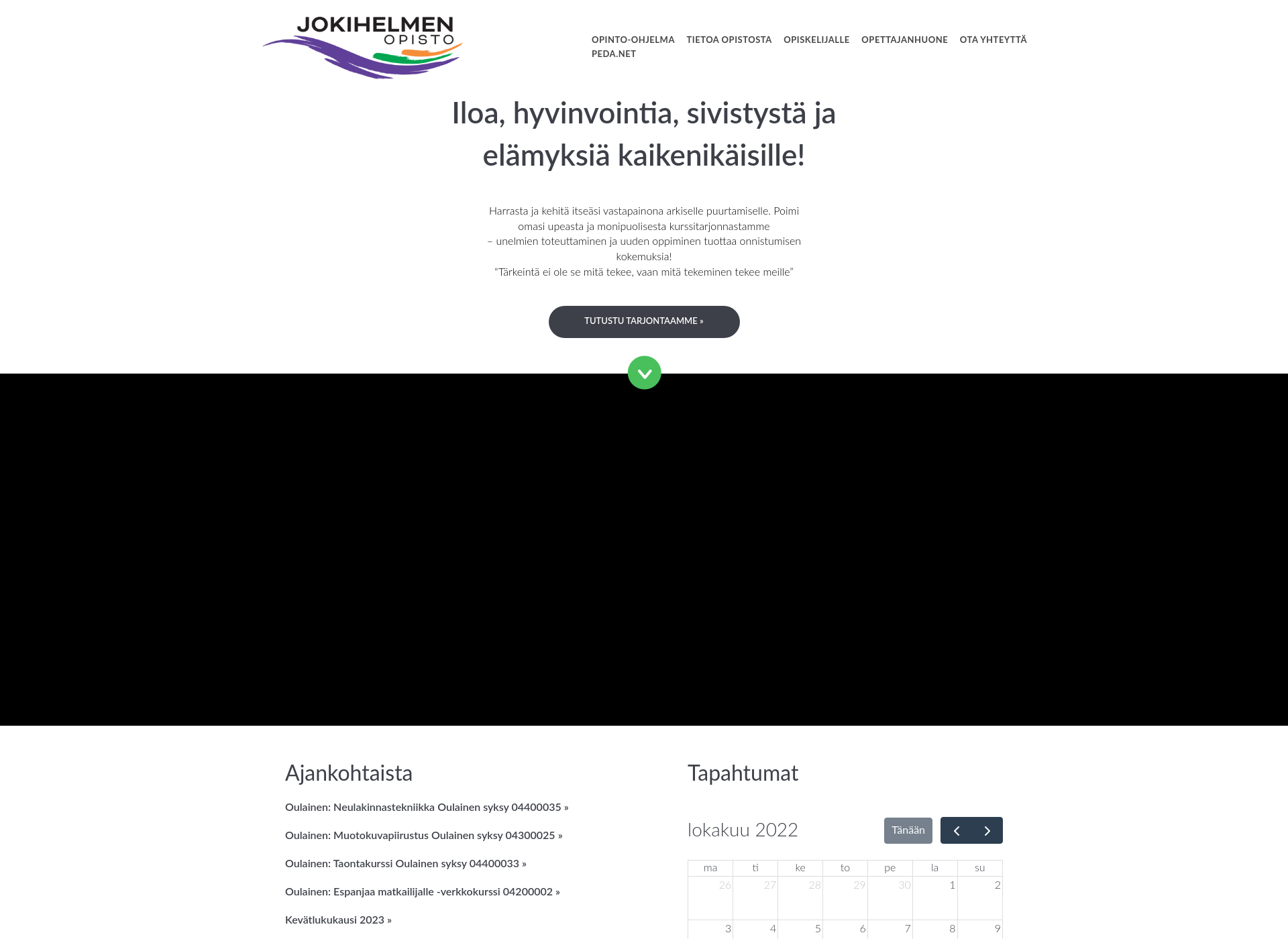 Screenshot for jokihelmenopisto.fi