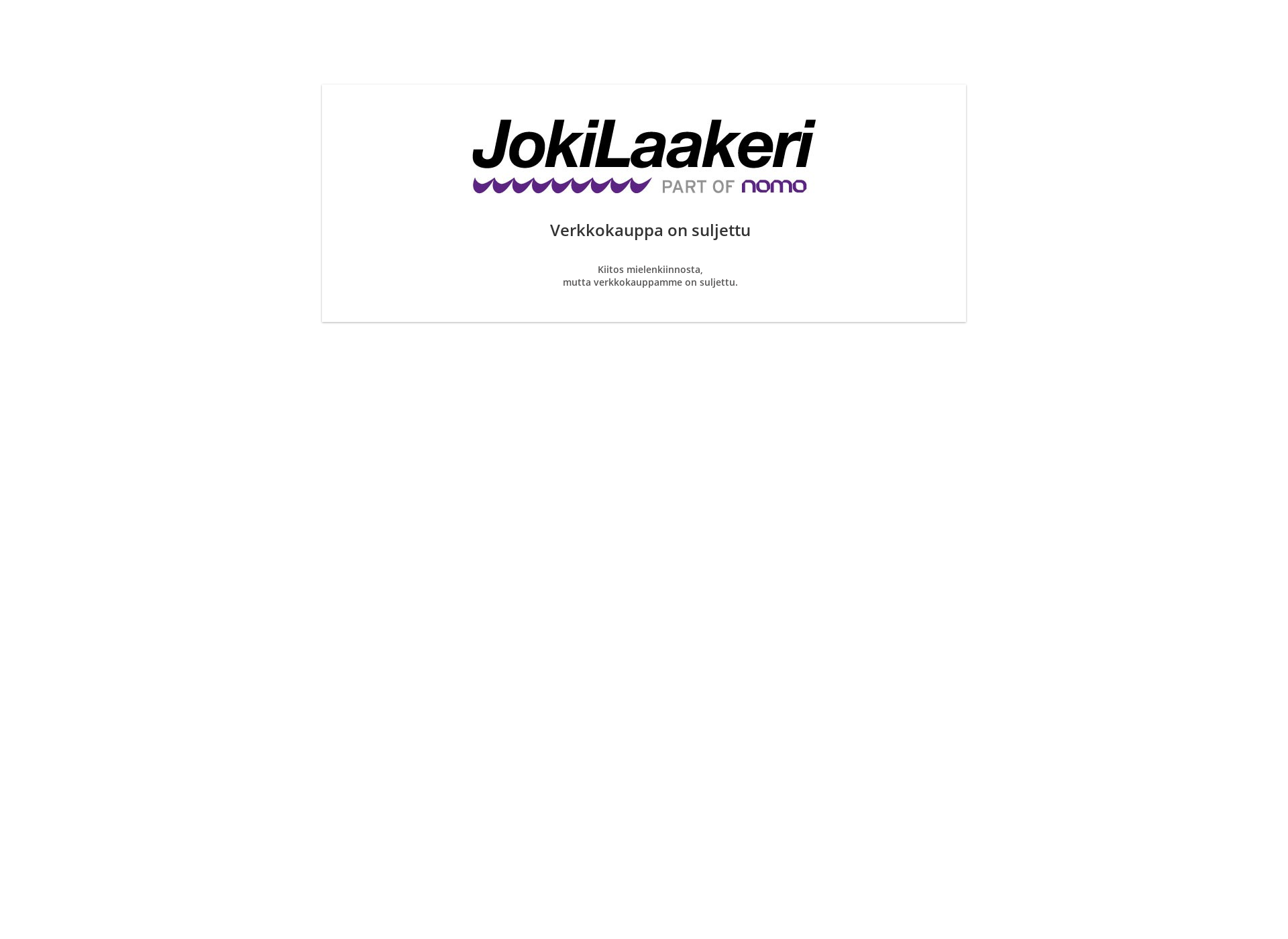Screenshot for jokilaakerinkauppa.fi