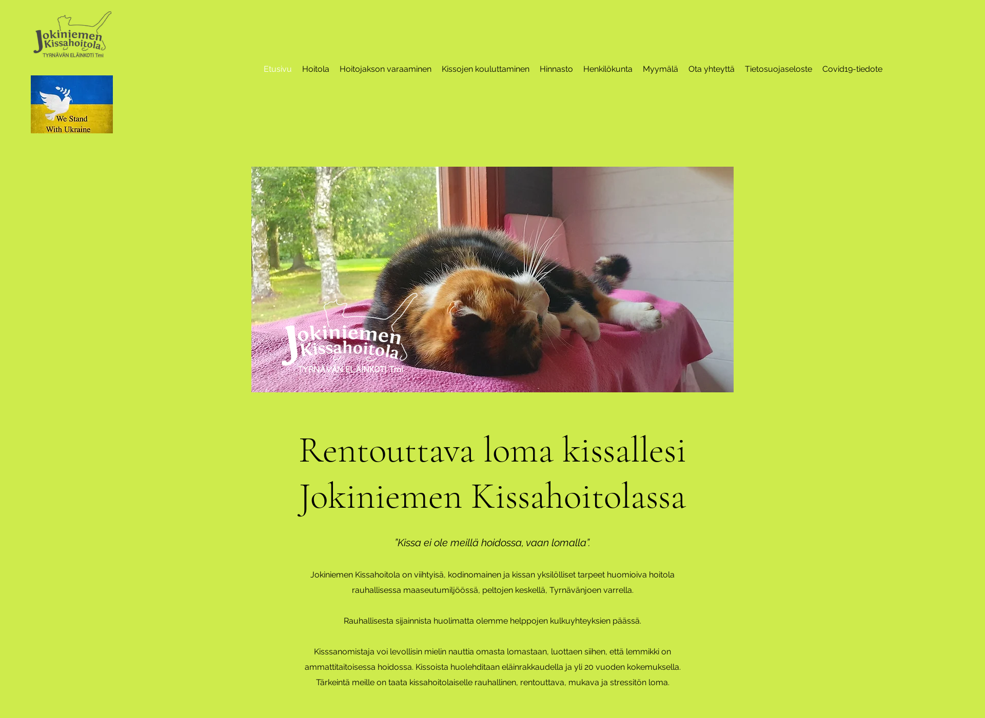 Screenshot for jokiniemenkissahoitola.fi