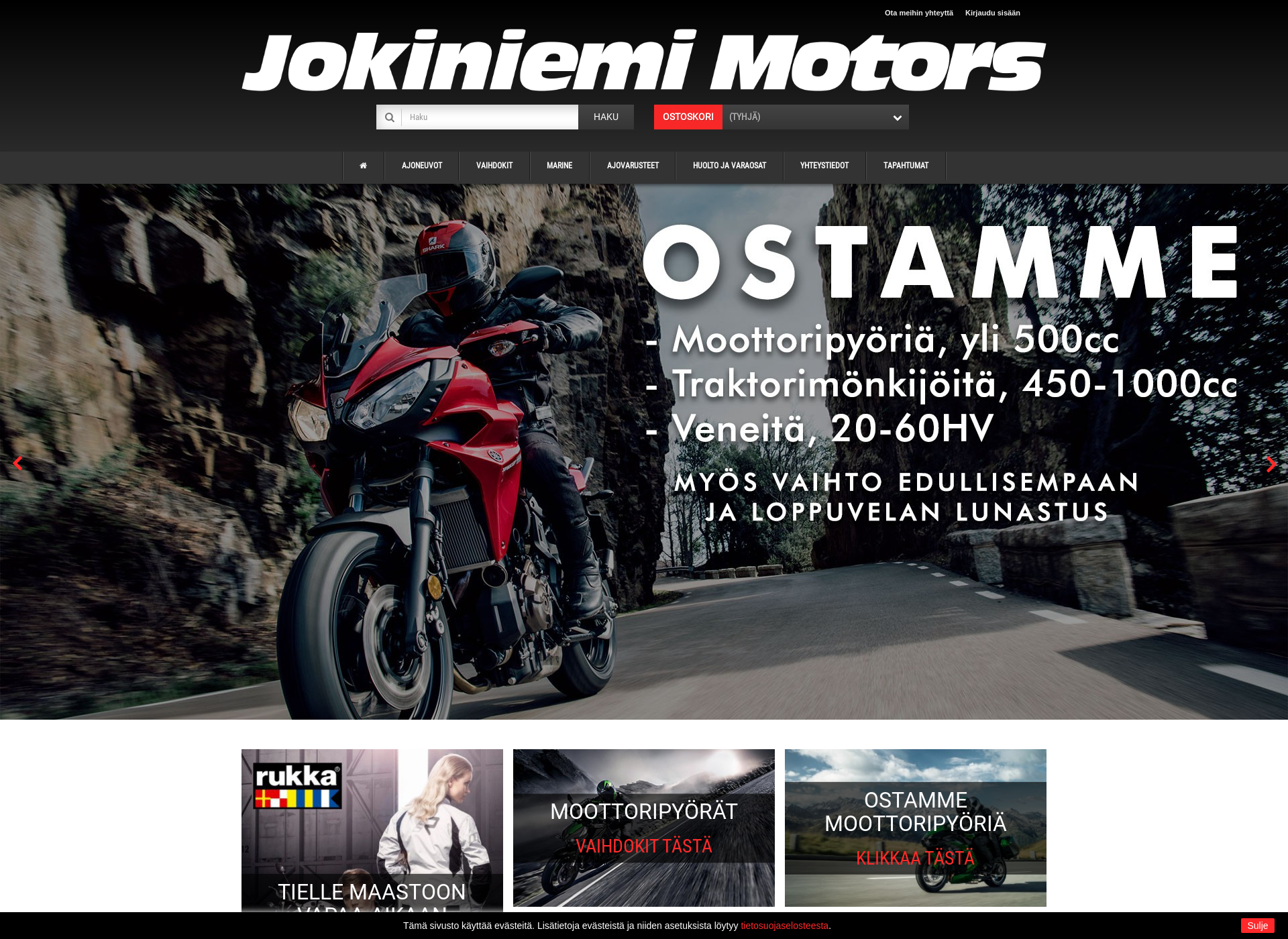 Screenshot for jokiniemimotors.fi
